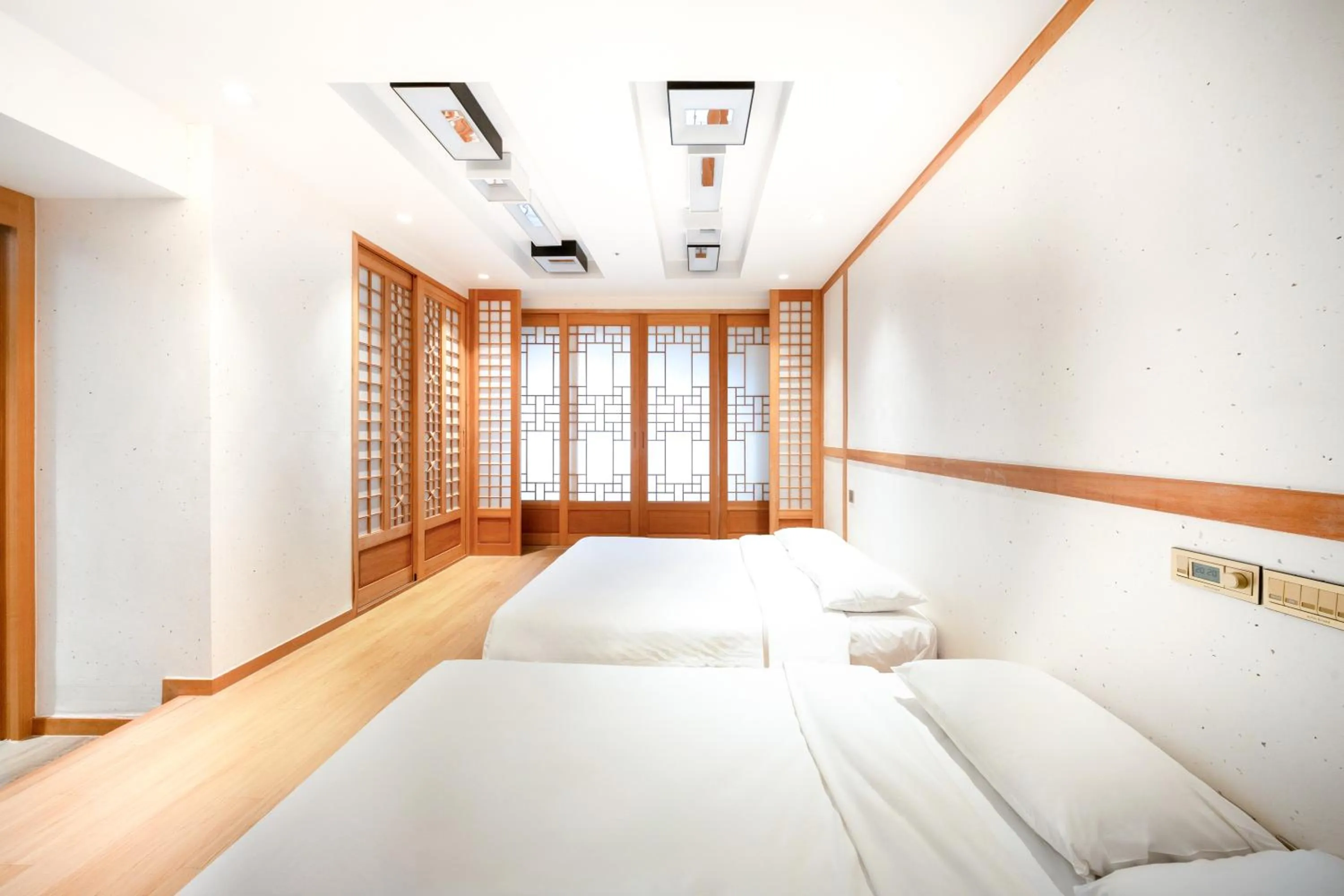 Bed in Eliena Hotel Seoul Gangnam