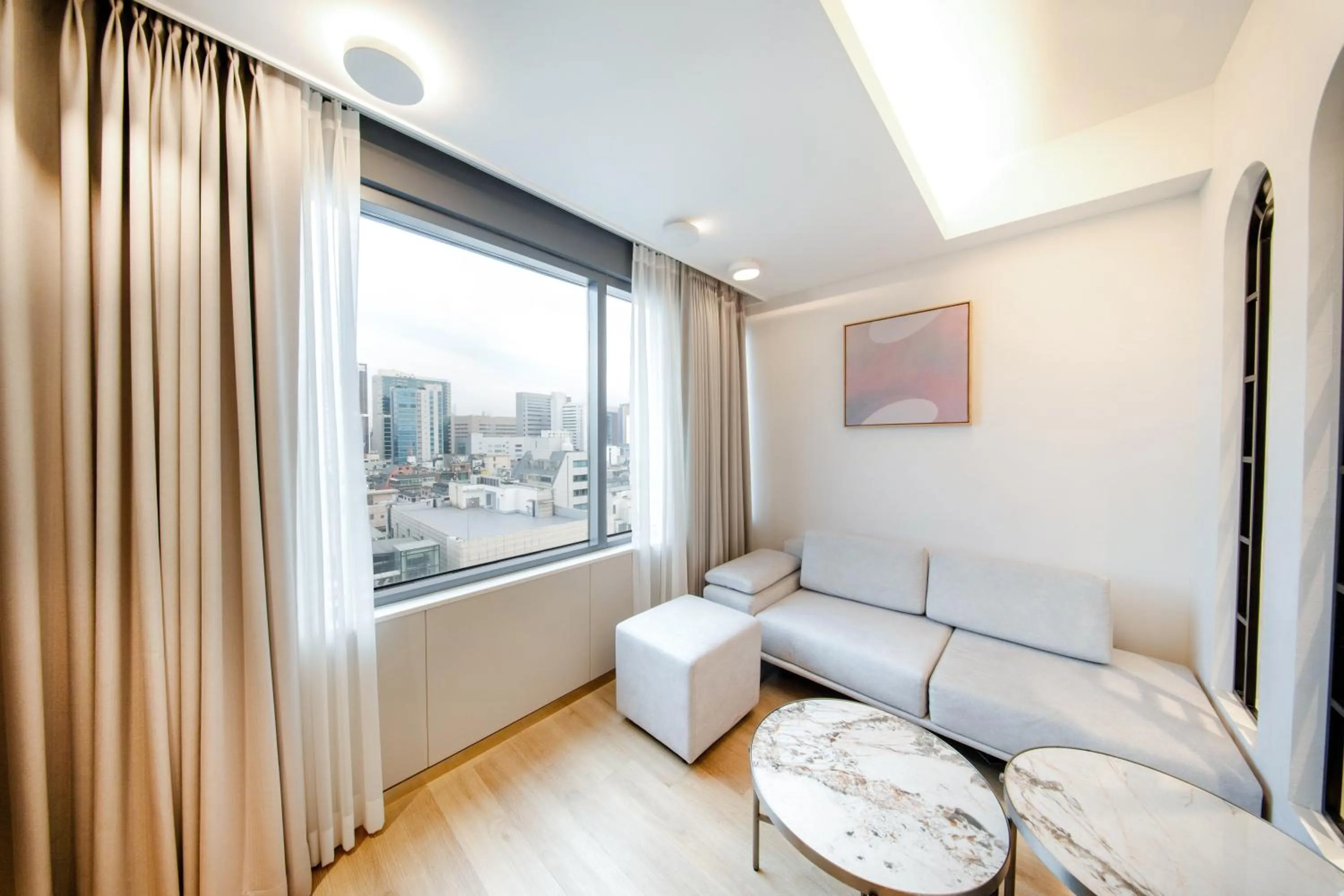 Photo of the whole room, Bed in Eliena Hotel Seoul Gangnam