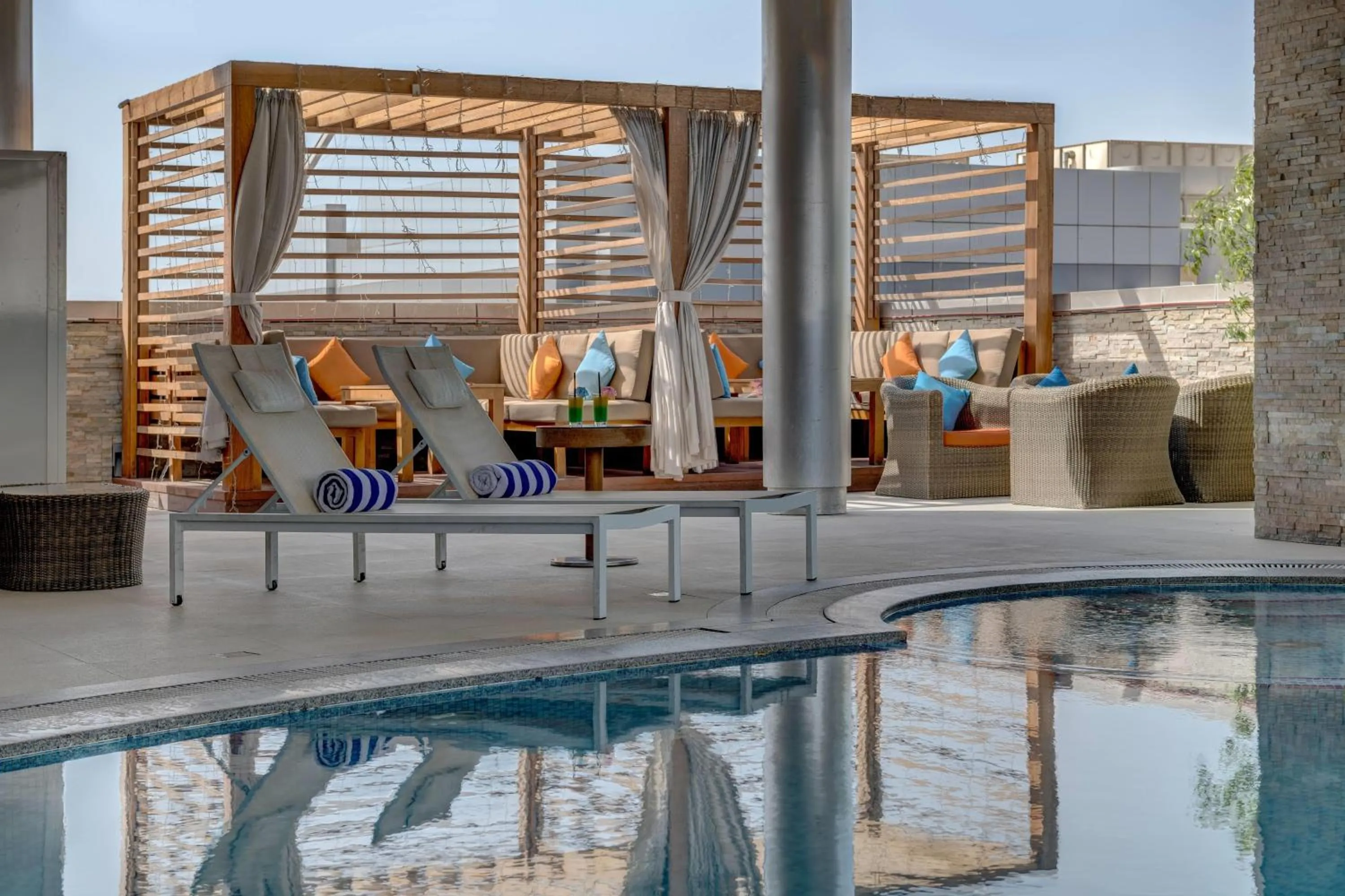 Pool view in TRYP by Wyndham Abu Dhabi City Center