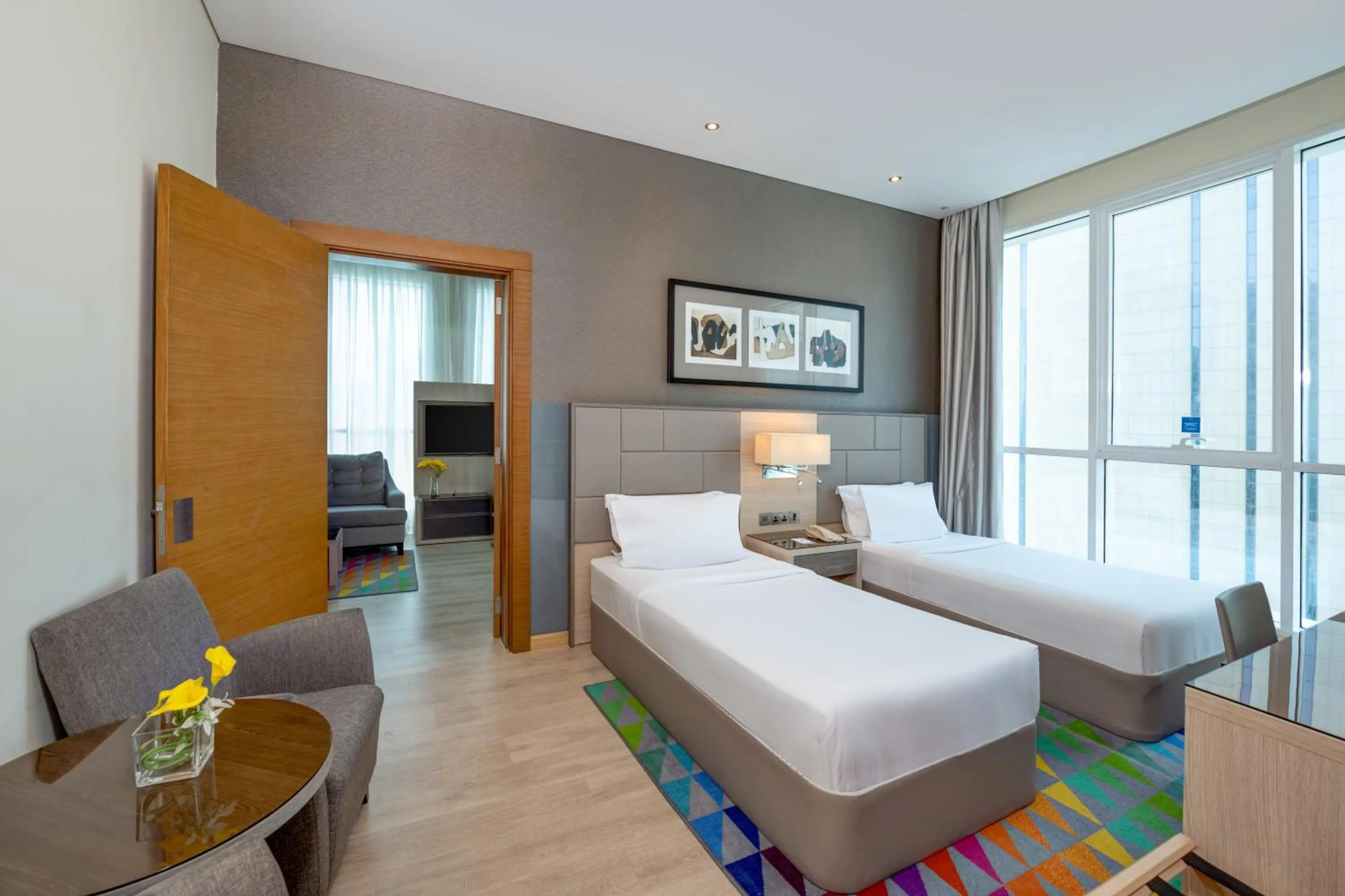 Bedroom, Bed in TRYP by Wyndham Abu Dhabi City Center