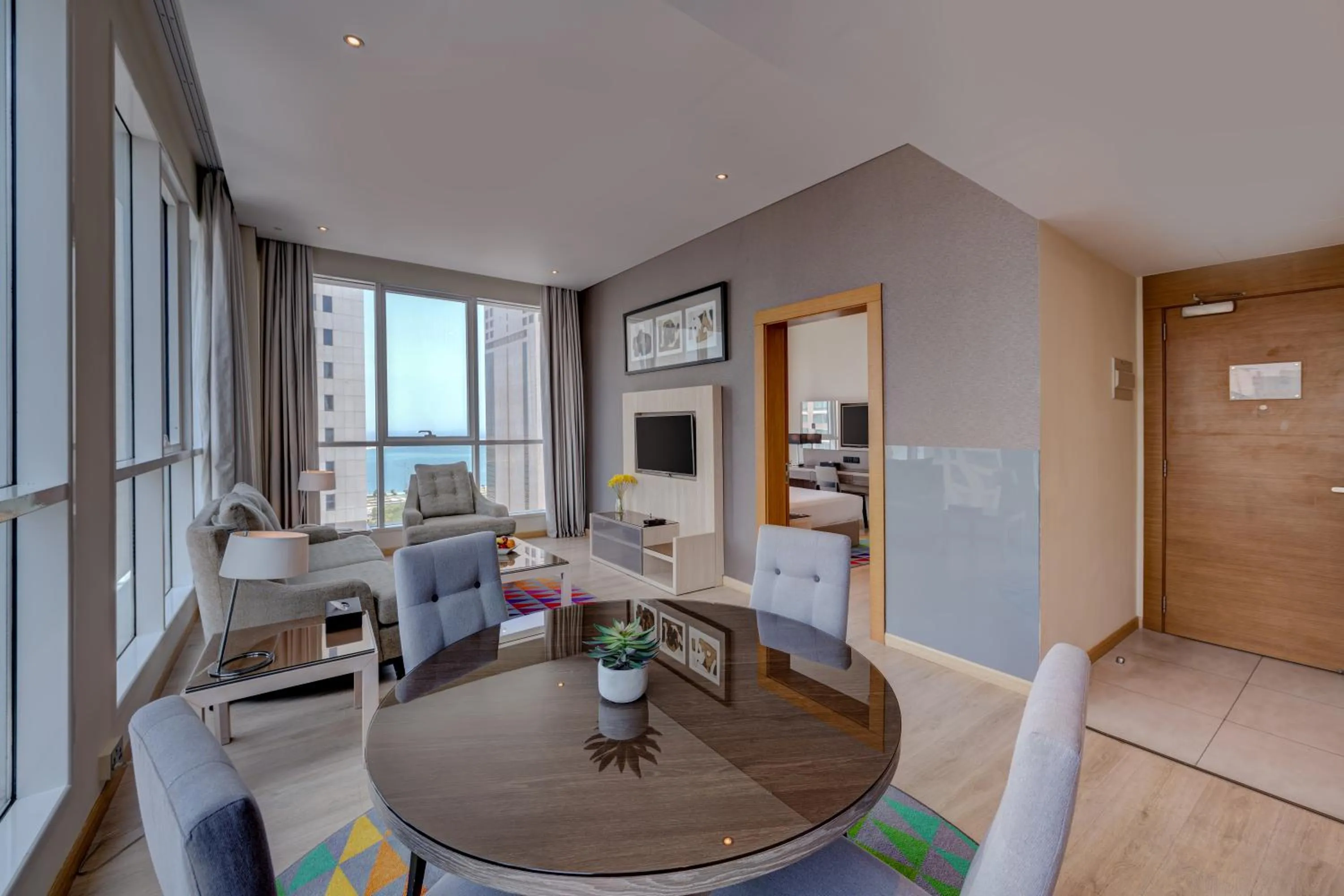 Living room in TRYP by Wyndham Abu Dhabi City Center