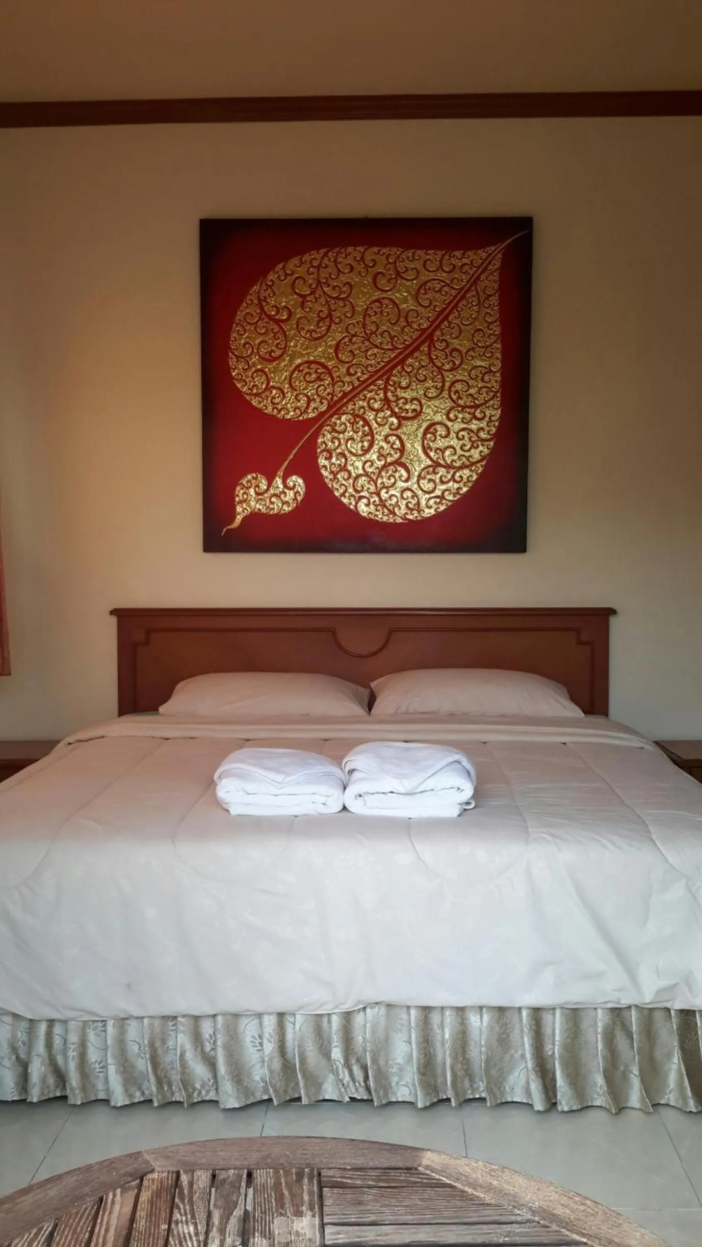 Bed in Donchai House Guest House& Cafe