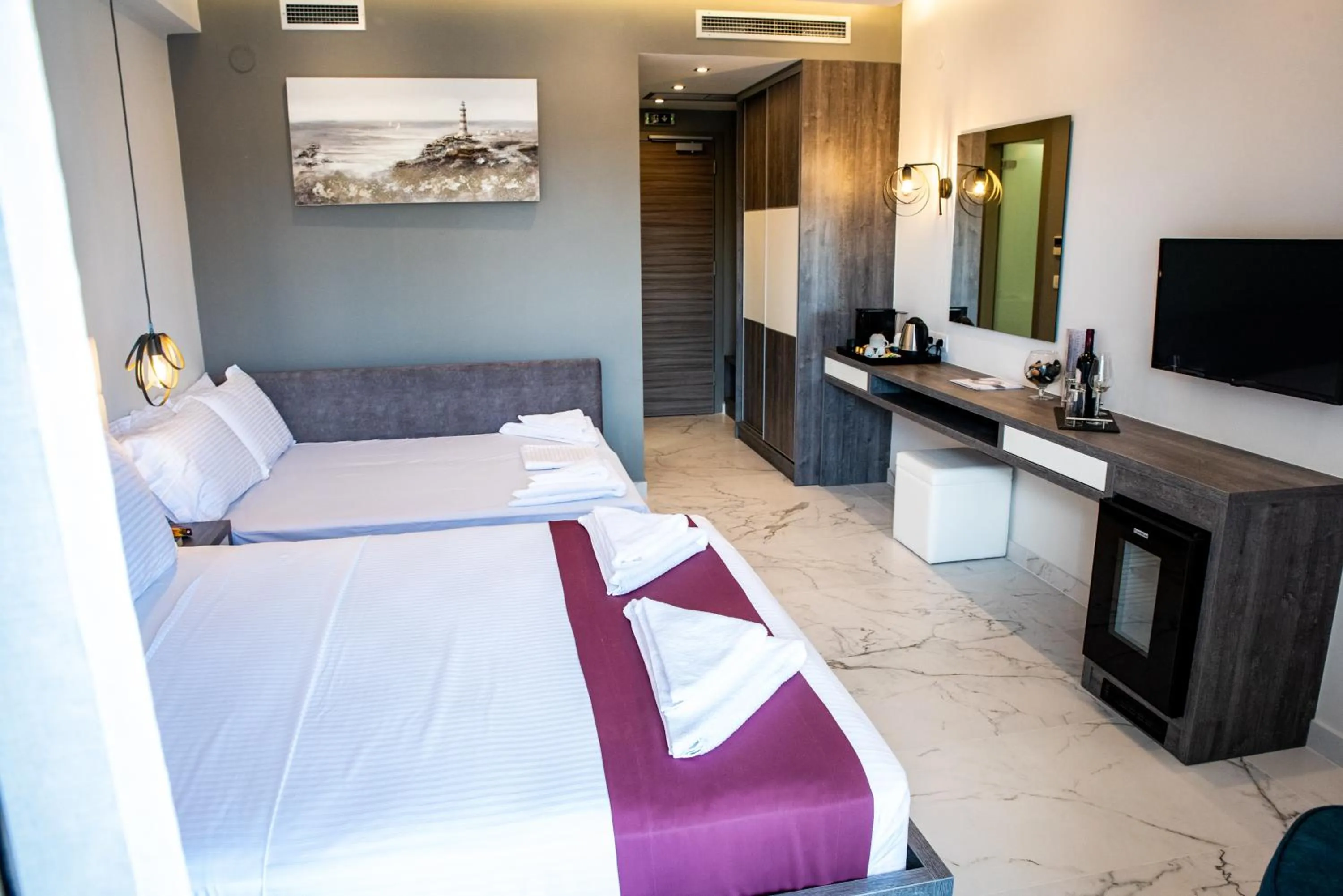 Bed in Lagaria Hotel