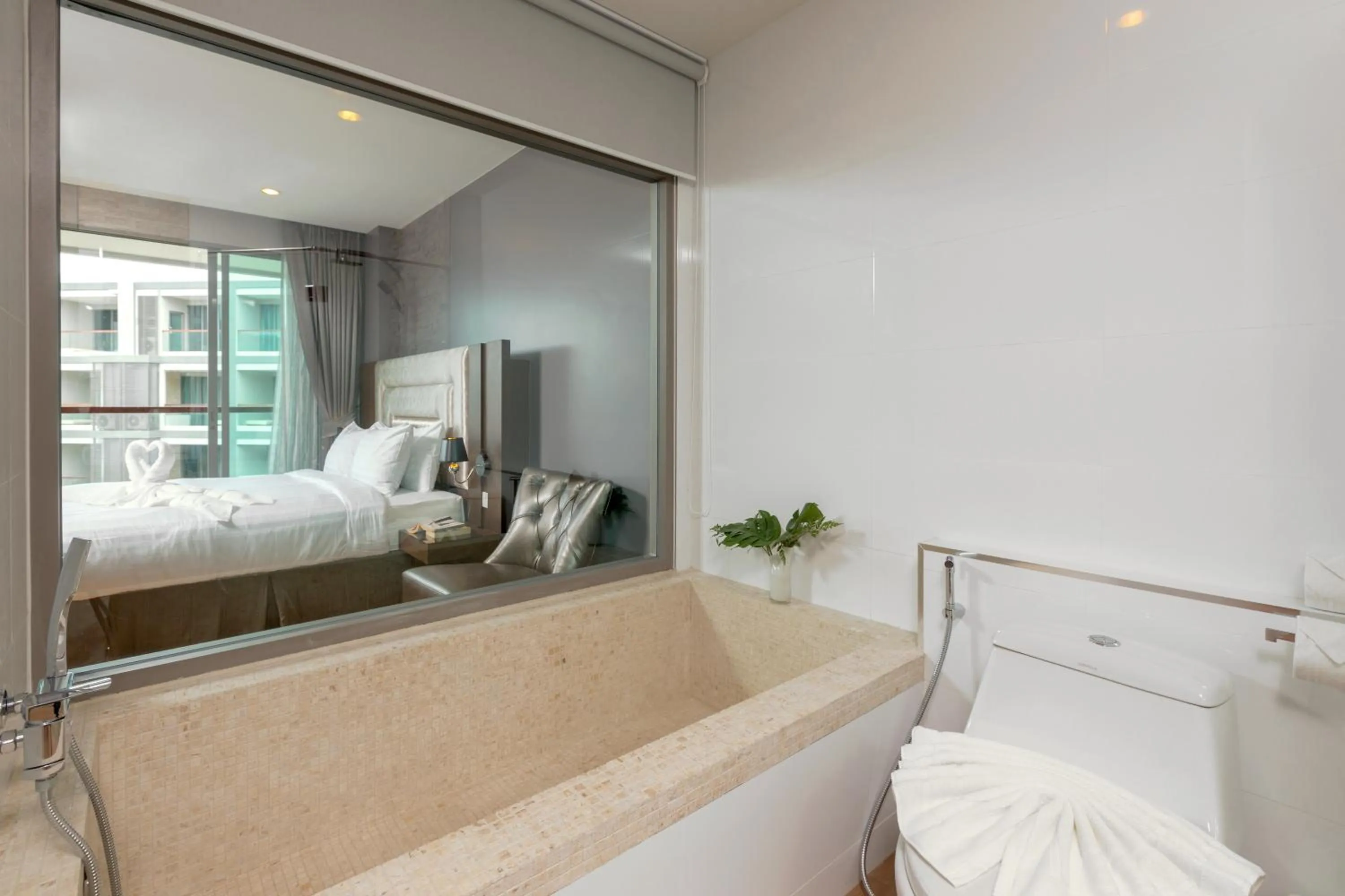 Bathroom, Bed in The Regent Phuket Bangtao Beach