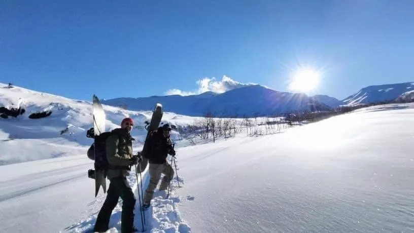 Skiing in Pension Raclette