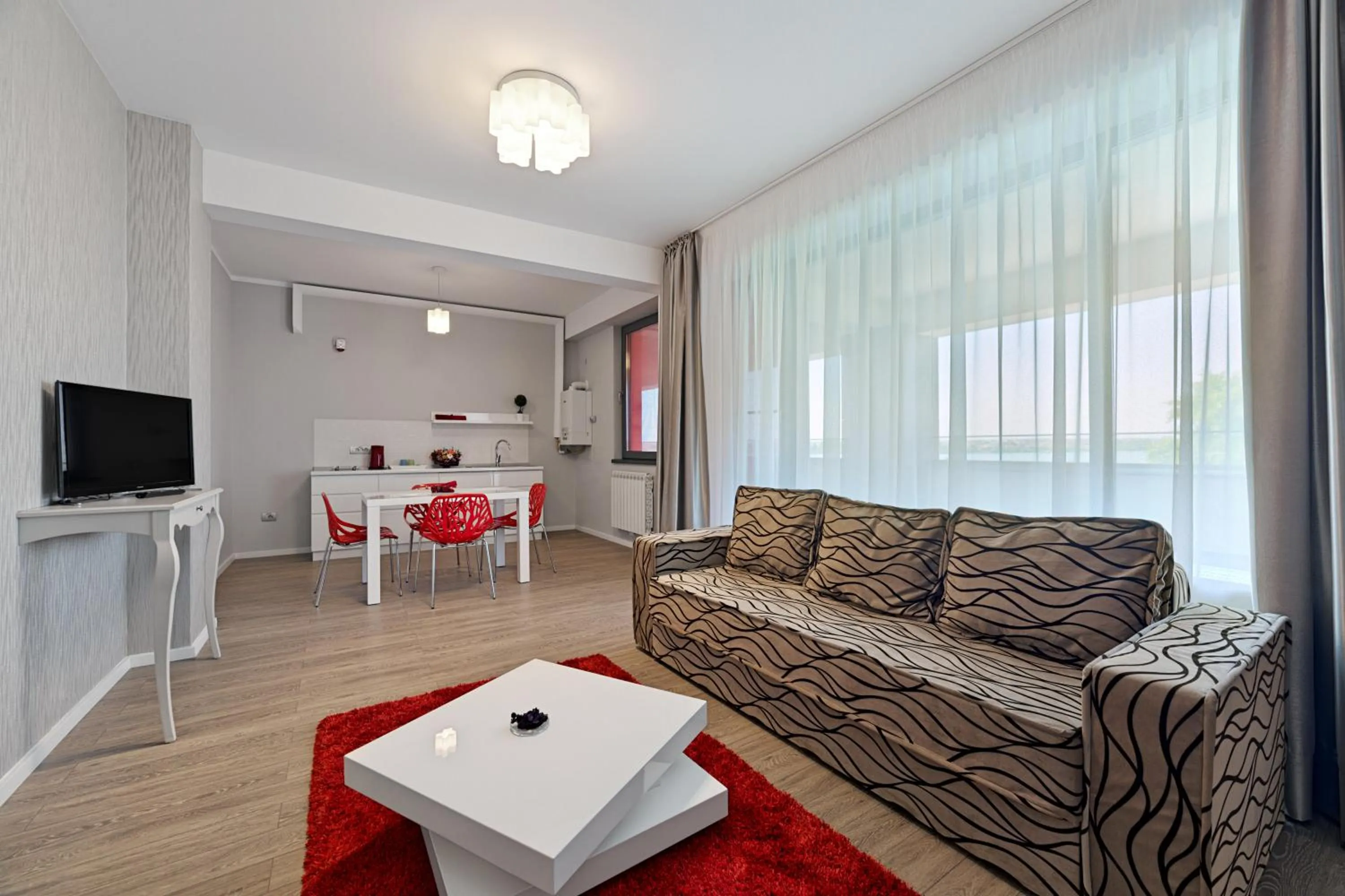 Living room in Tomis Garden Apartments Mamaia