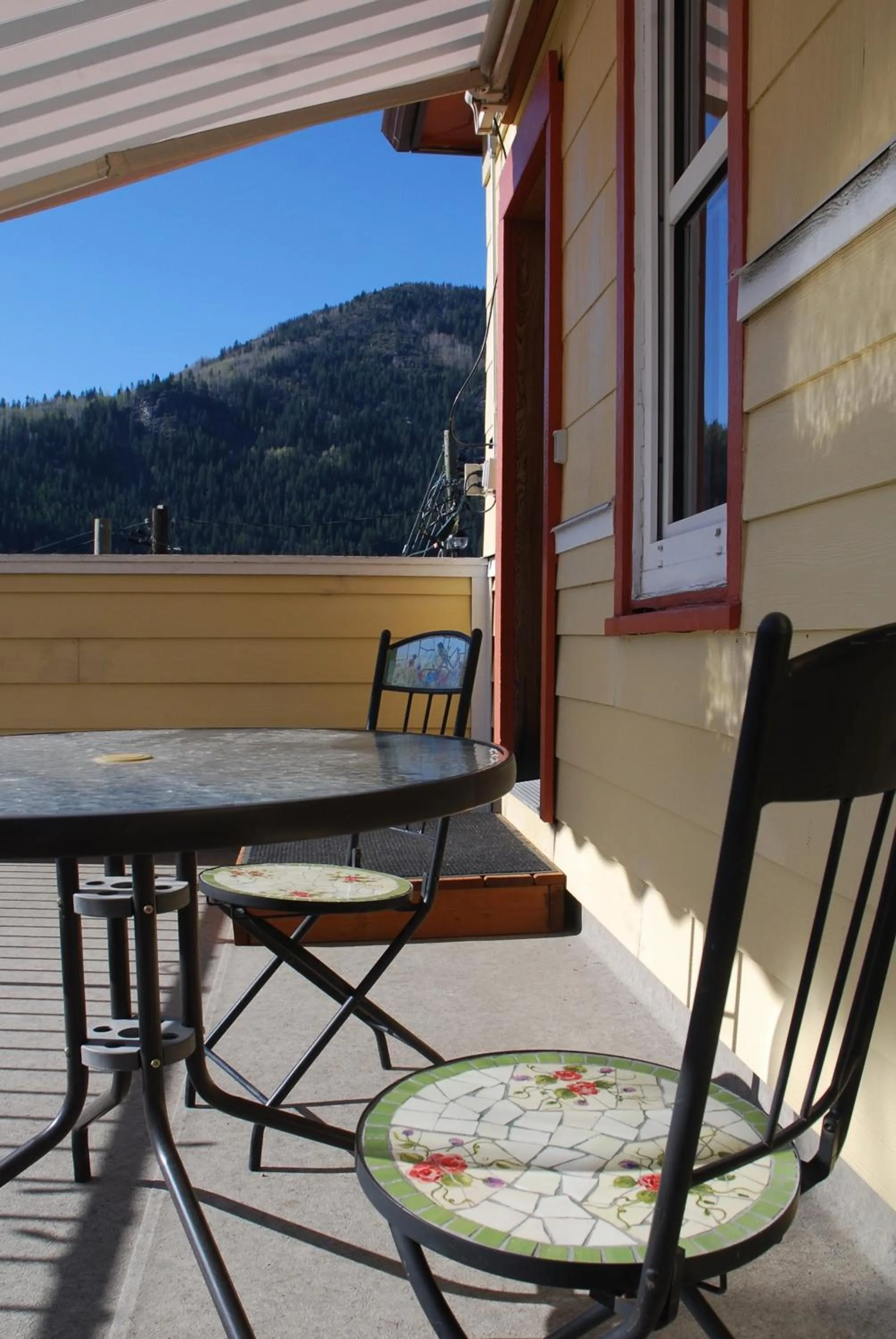 Patio in Victoria Falls House Inn