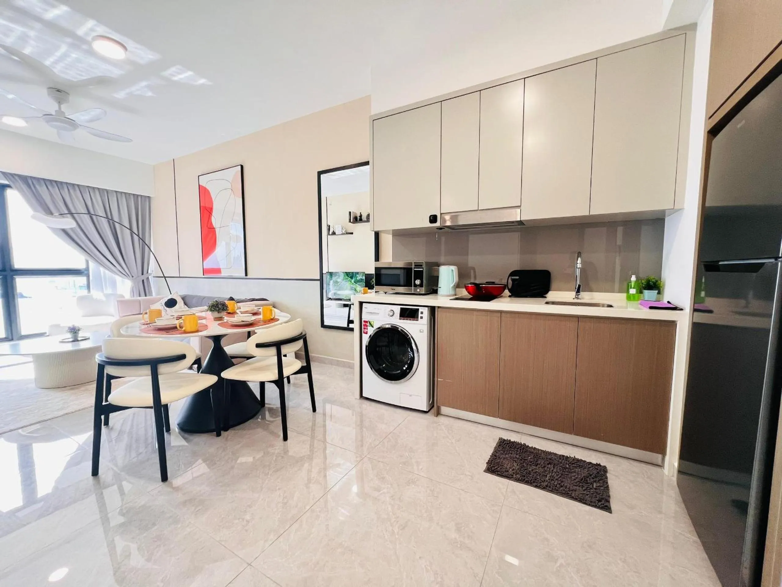 Kitchen or kitchenette in Agile Bukit Bintang by DeUrban