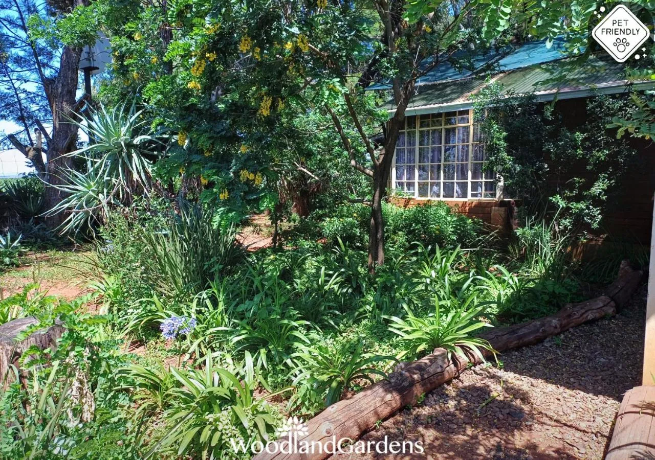 Garden view in Woodland Gardens Self catering Pet Friendly Lodge