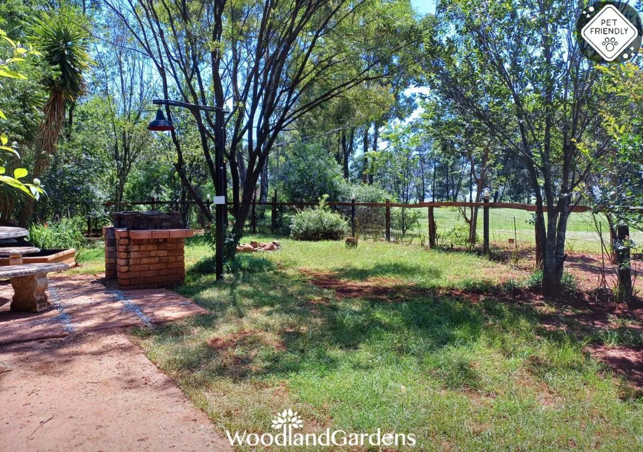 Garden view in Woodland Gardens Self catering Pet Friendly Lodge