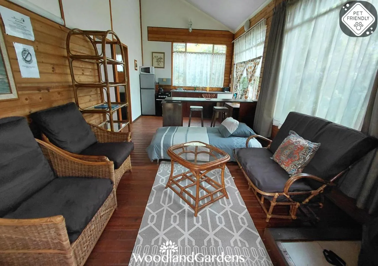 Bed in Woodland Gardens Self catering Pet Friendly Lodge