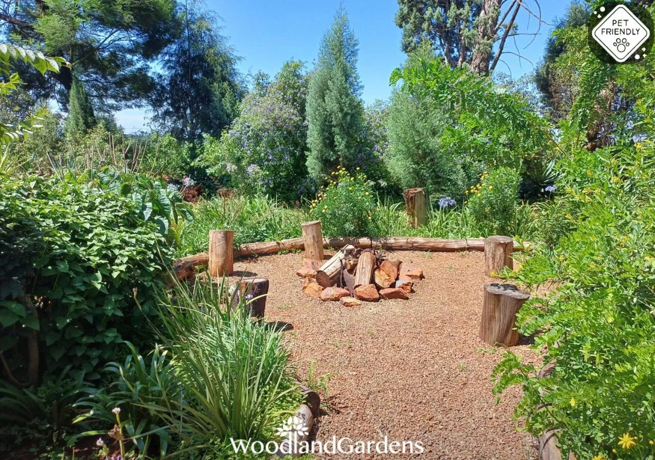 Garden view in Woodland Gardens Self catering Pet Friendly Lodge