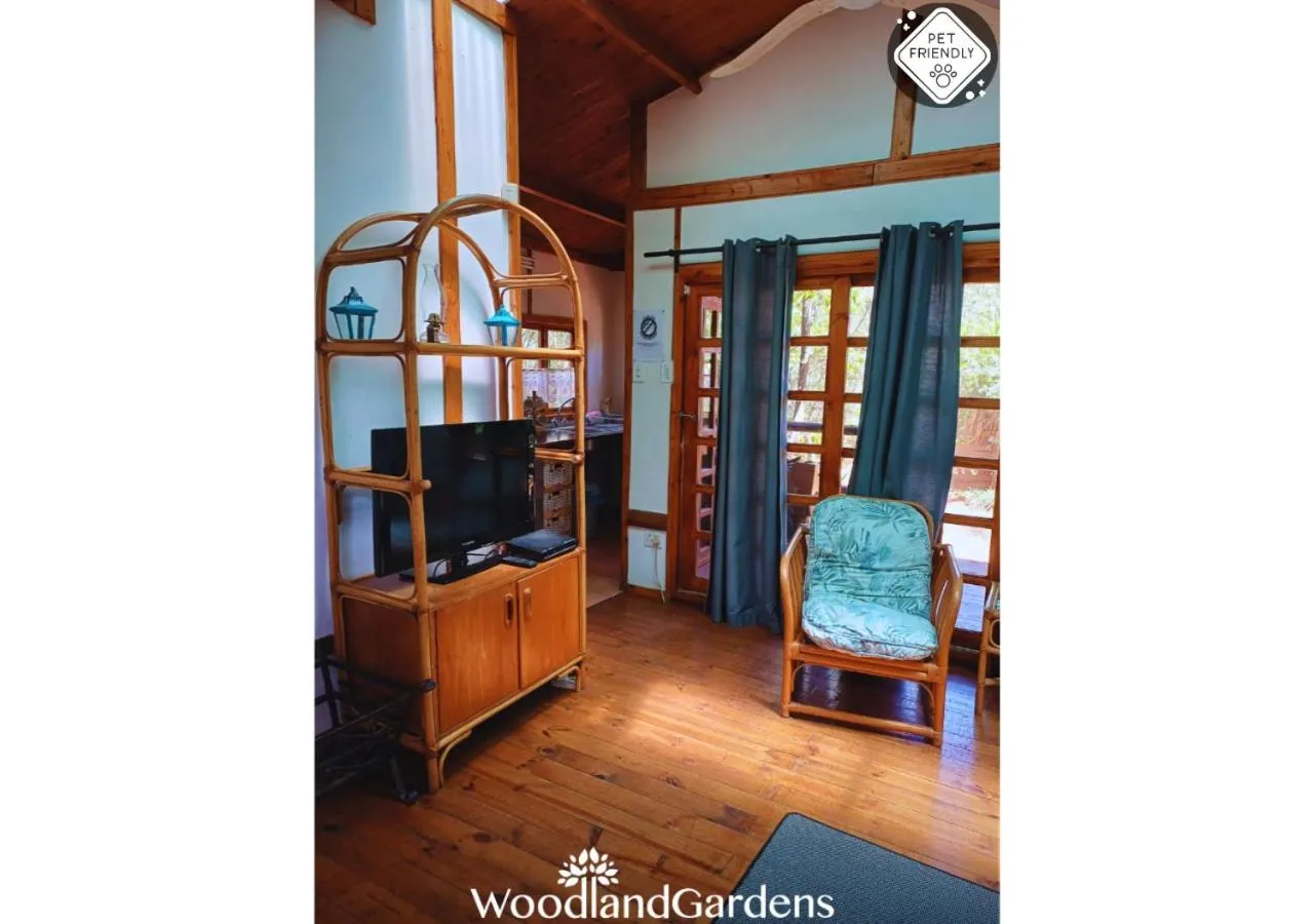TV and multimedia in Woodland Gardens Self catering Pet Friendly Lodge