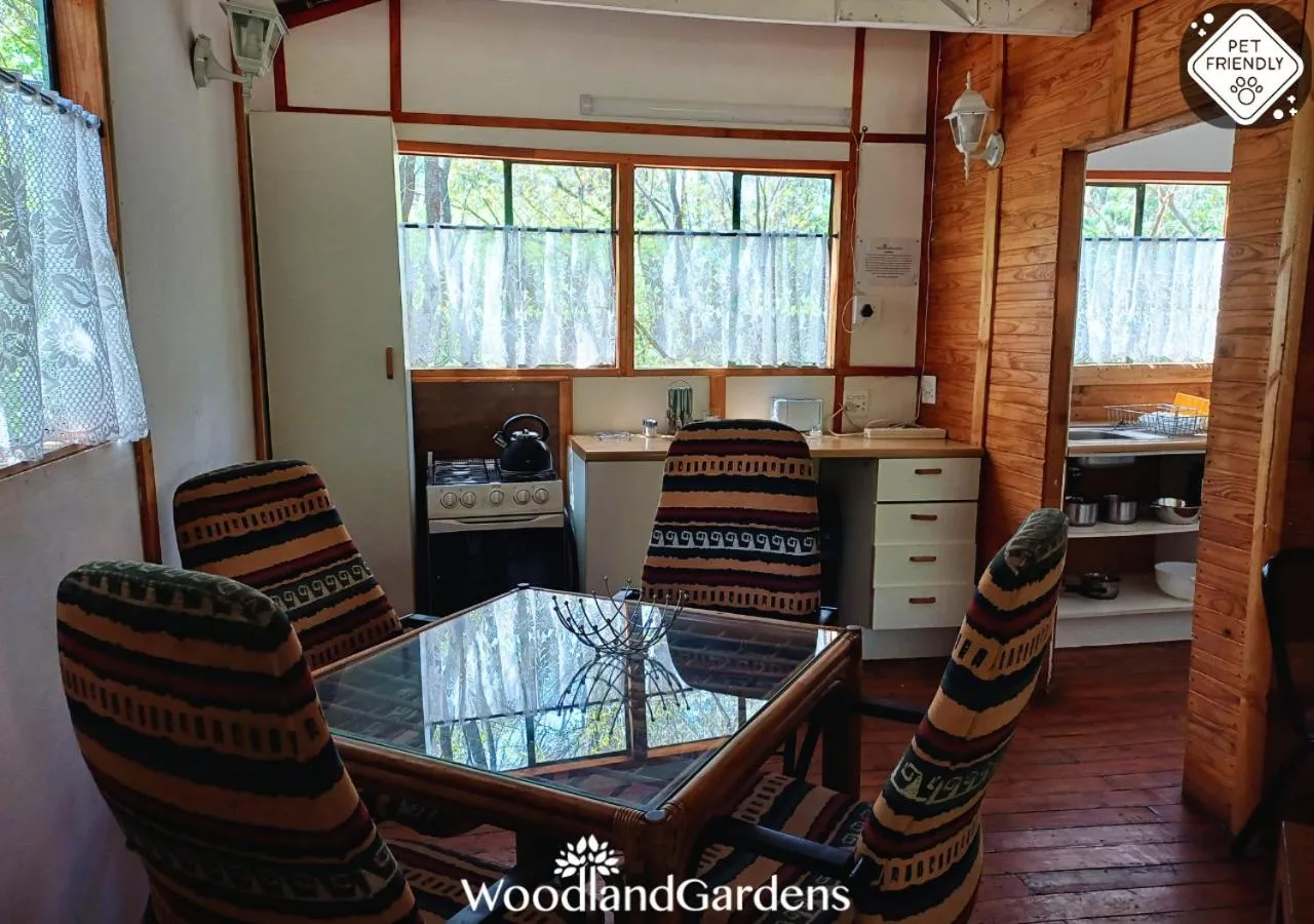 Seating area in Woodland Gardens Self catering Pet Friendly Lodge