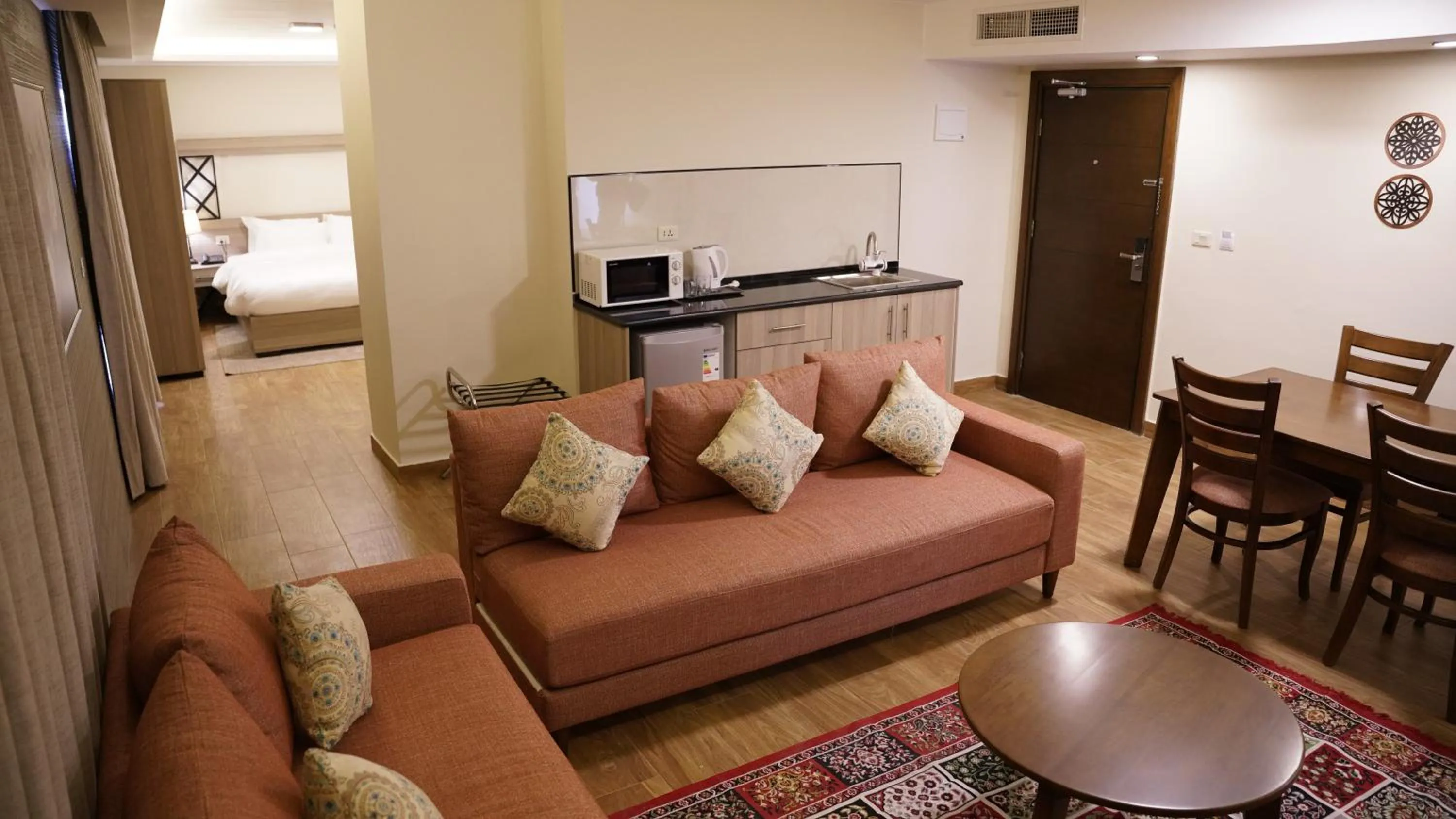 Bed in Sukoon Hotel Amman