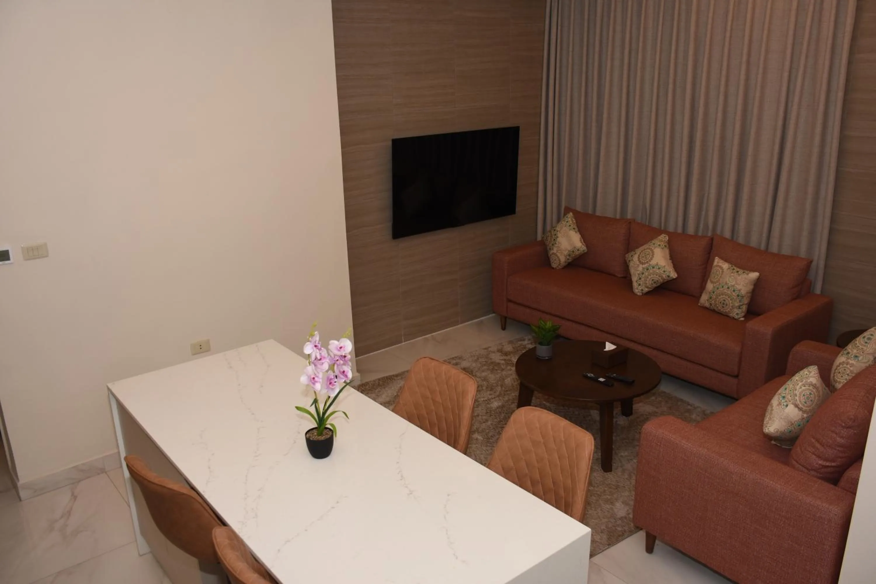 Seating area in Sukoon Hotel Amman