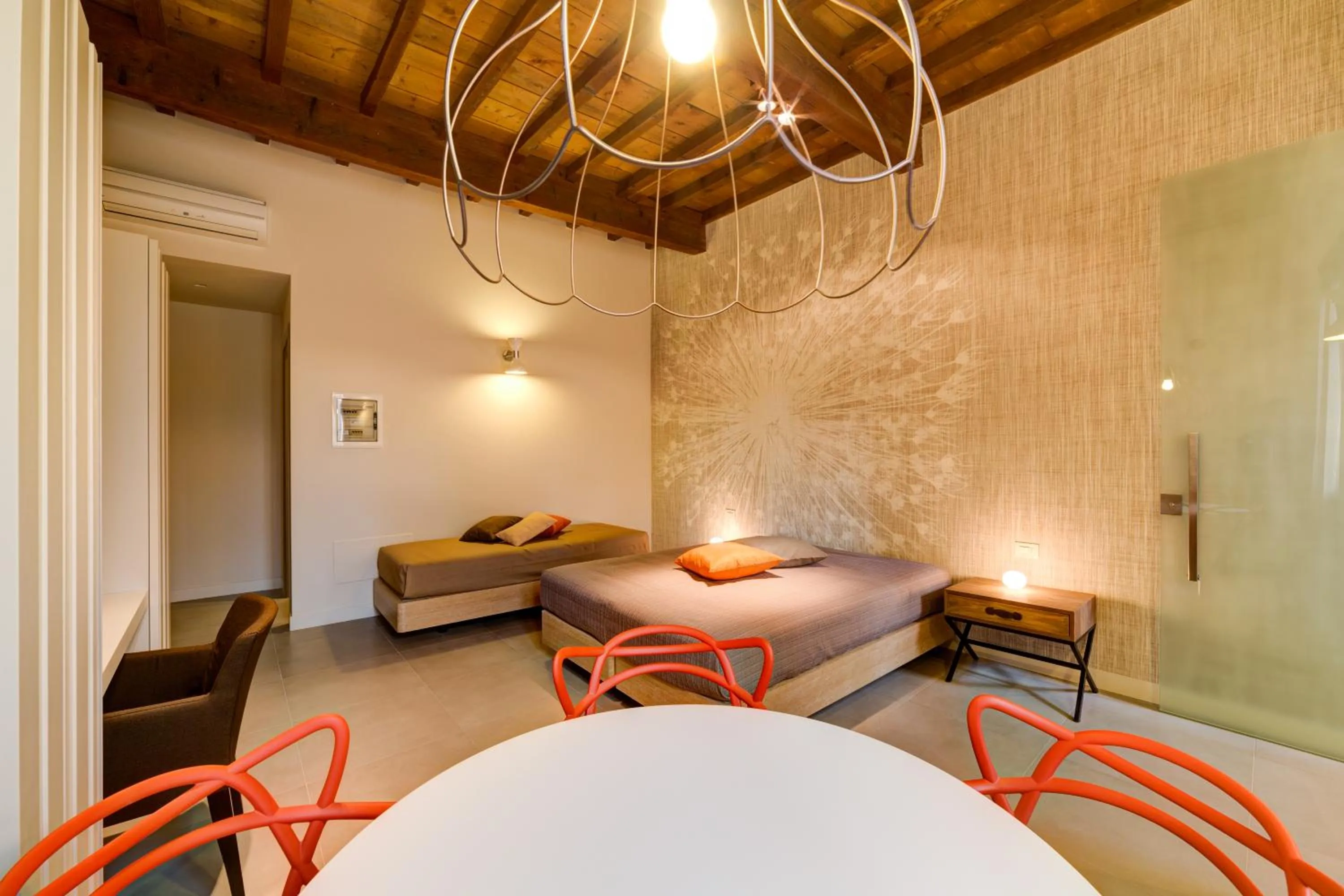 Bed in Palazzo Mannaioni Suites