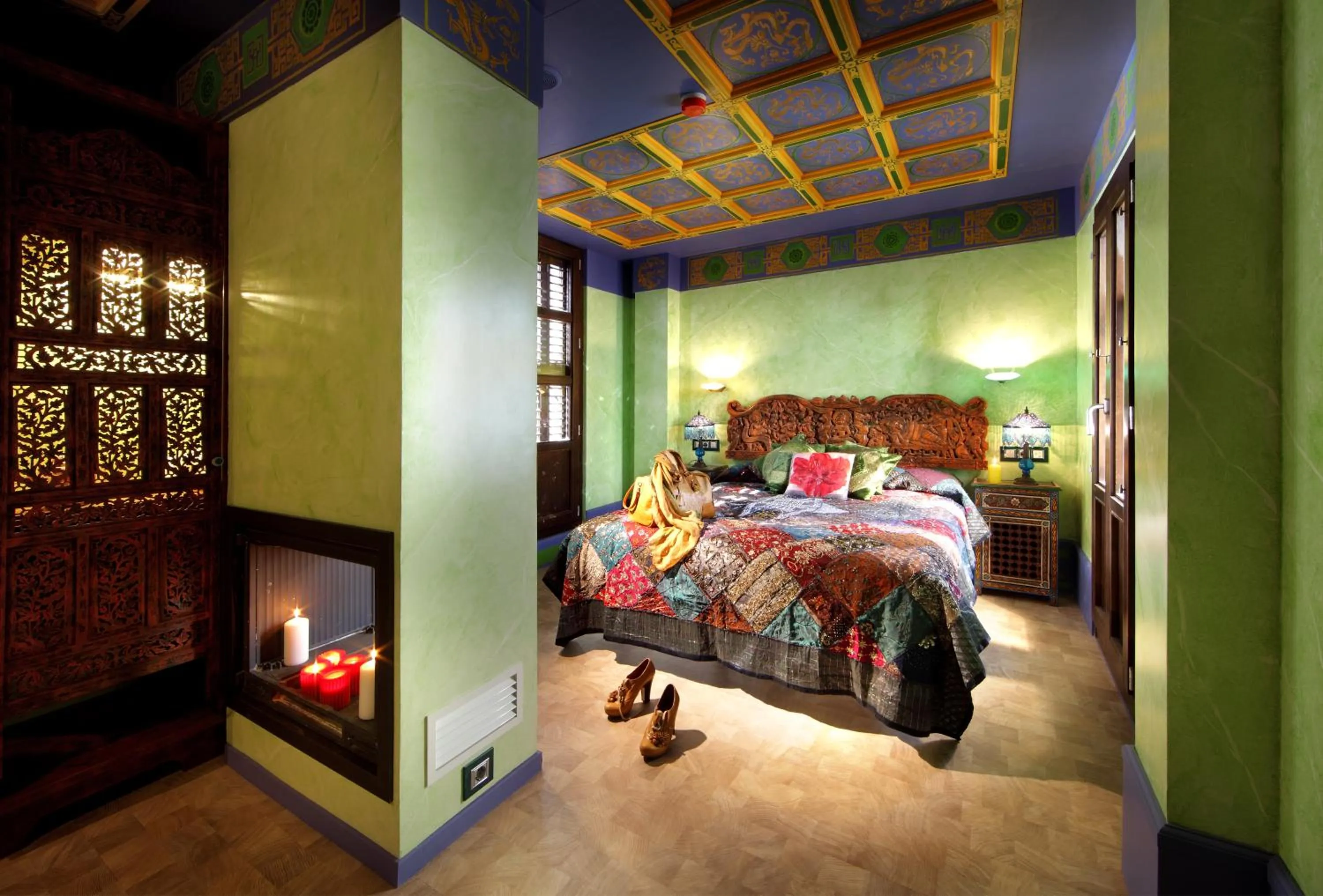 Kitchen or kitchenette, Bed in Casa Palacete 1822