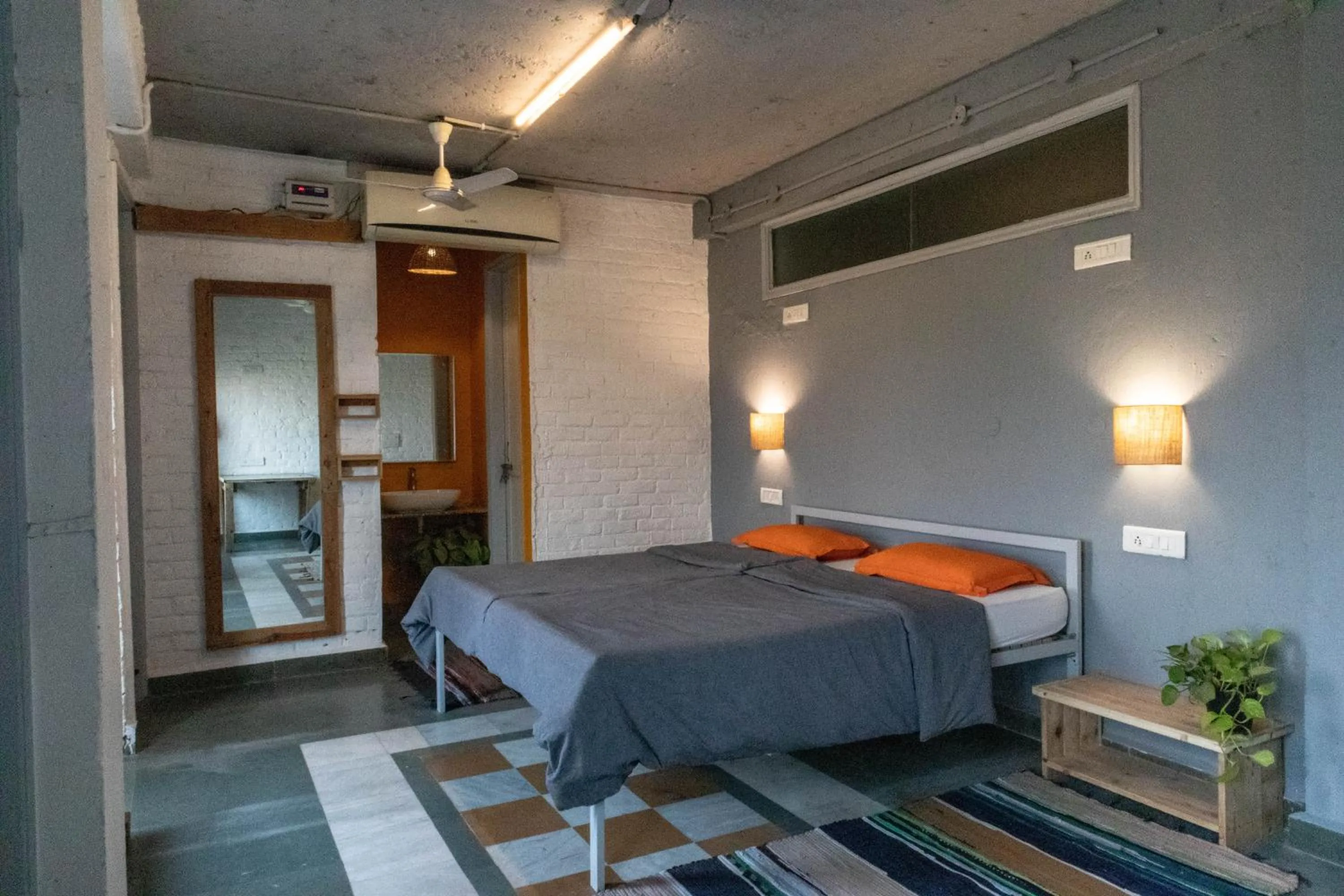 Bed in JHouse near Bhikaji