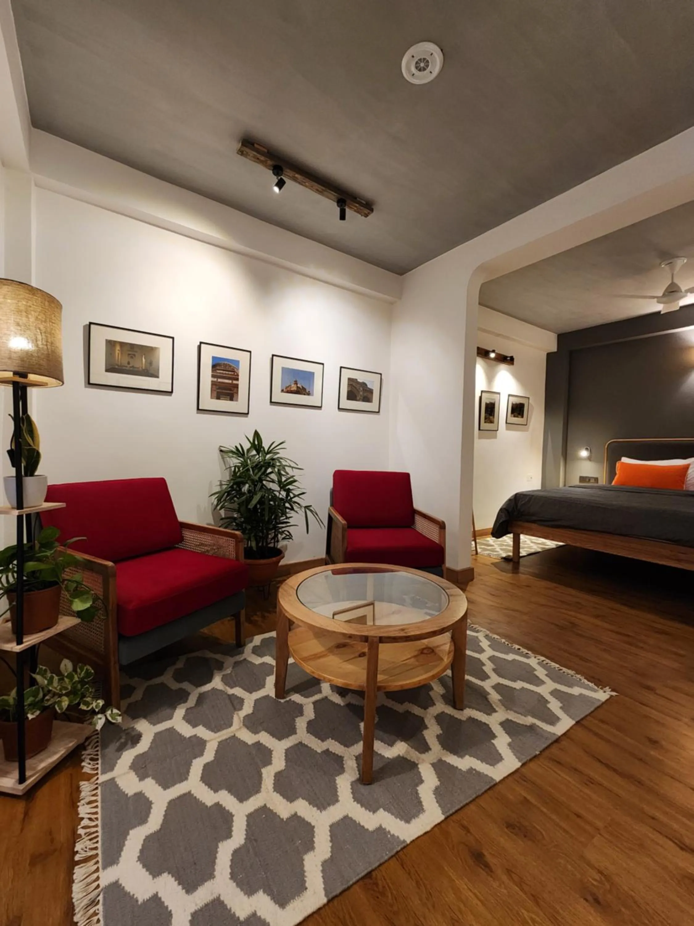 Bed in JHouse near Bhikaji