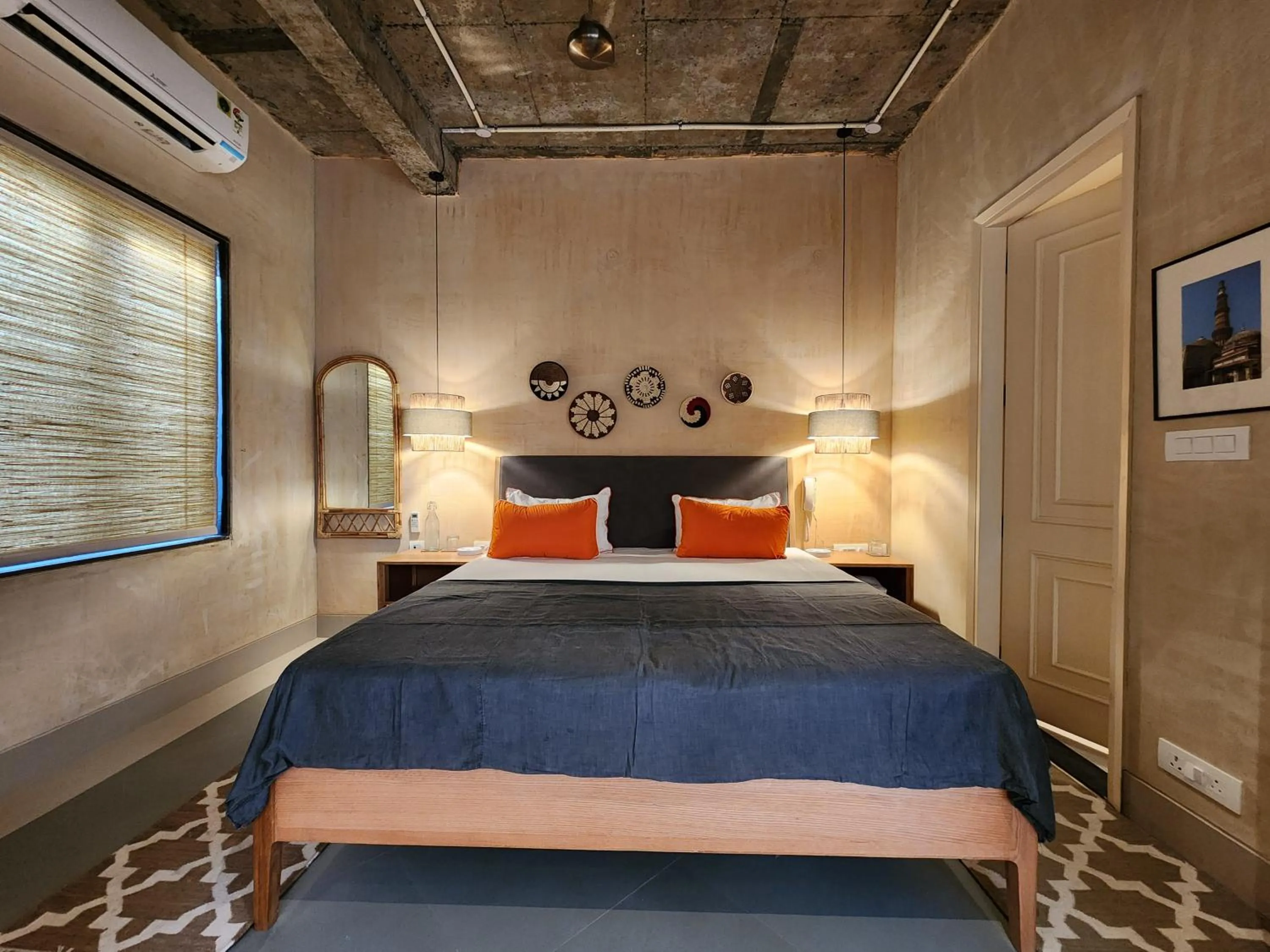 Bed in JHouse near Bhikaji