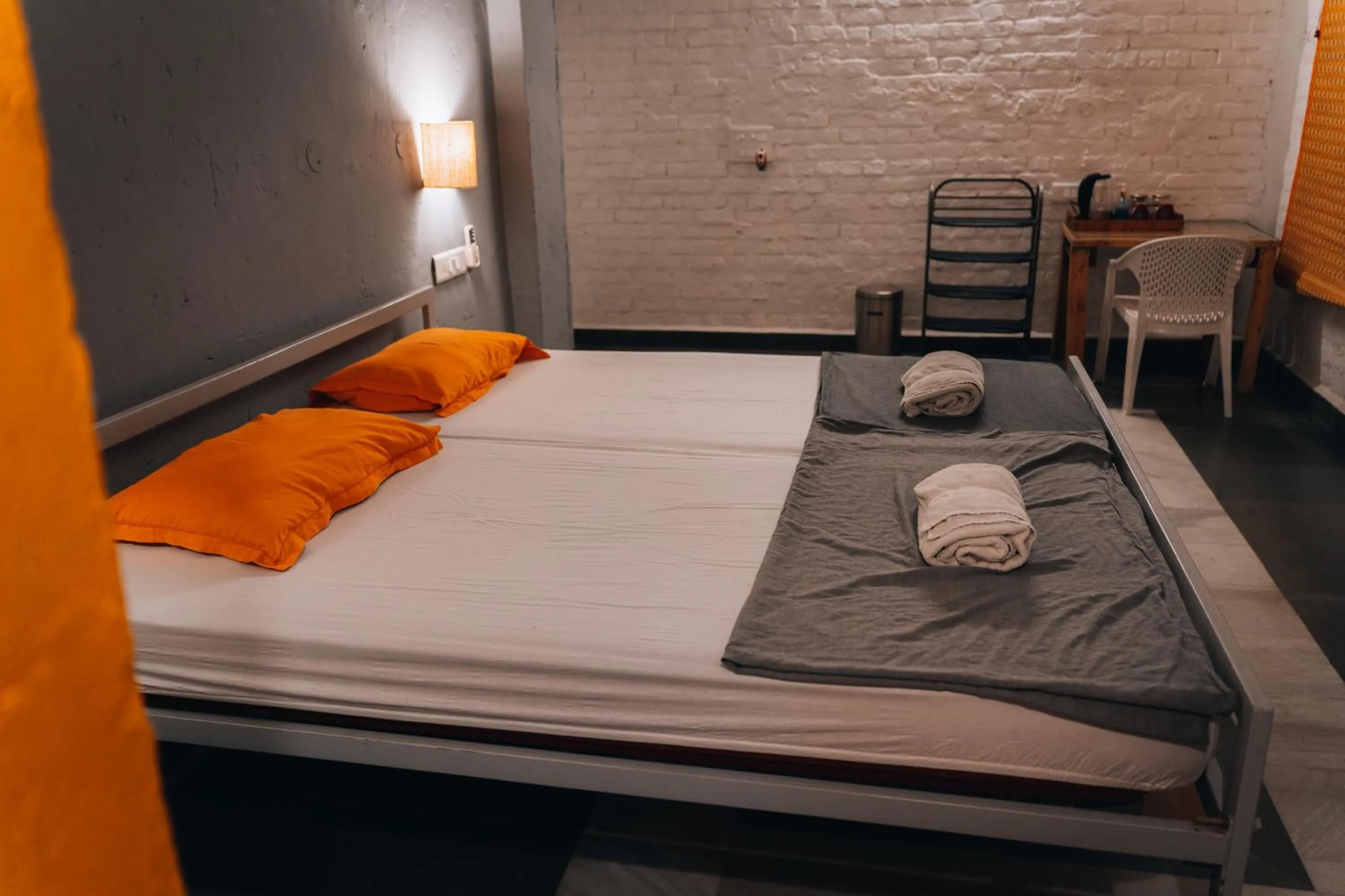 Bed in JHouse near Bhikaji