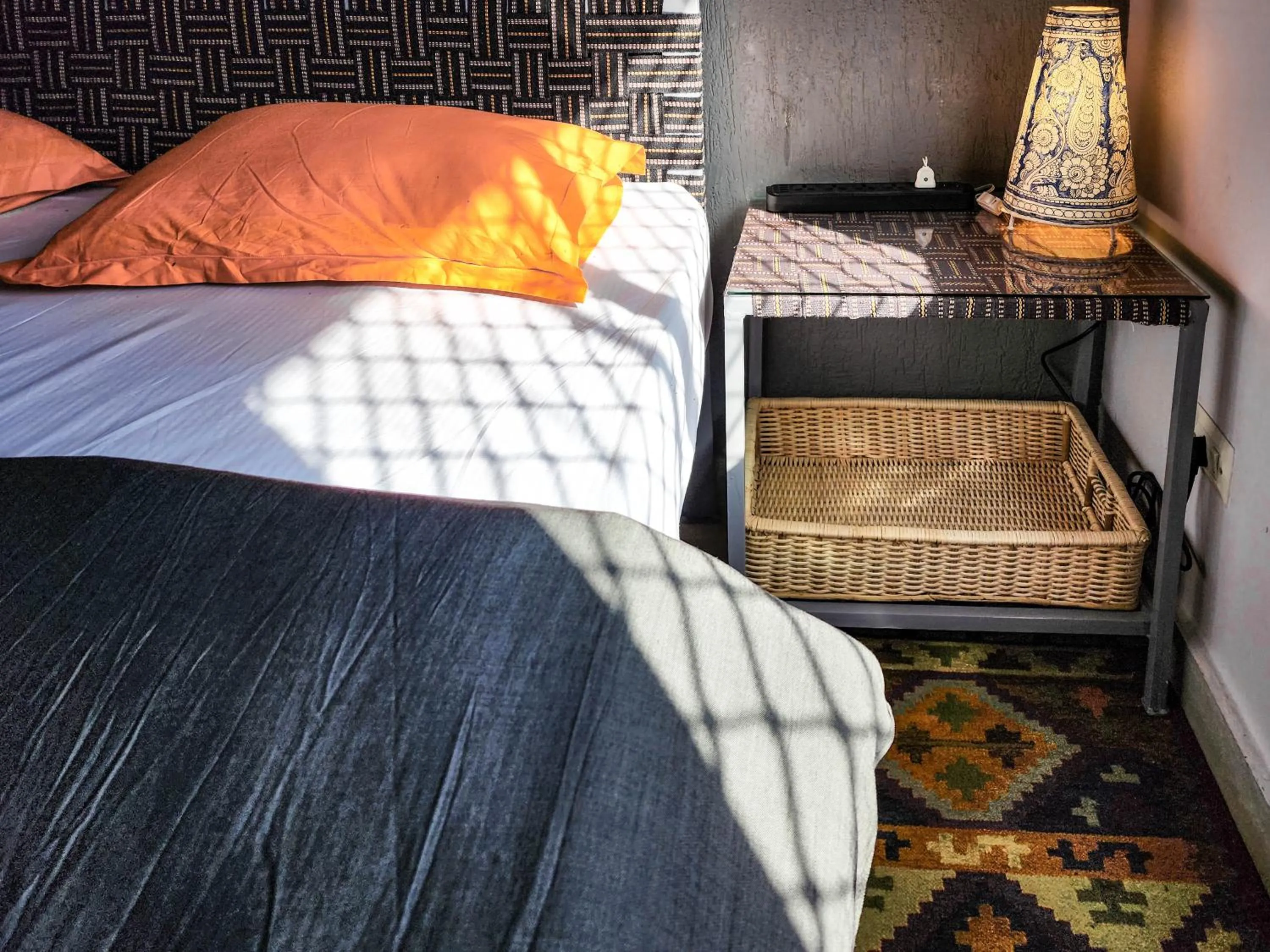 Bed in JHouse near Bhikaji