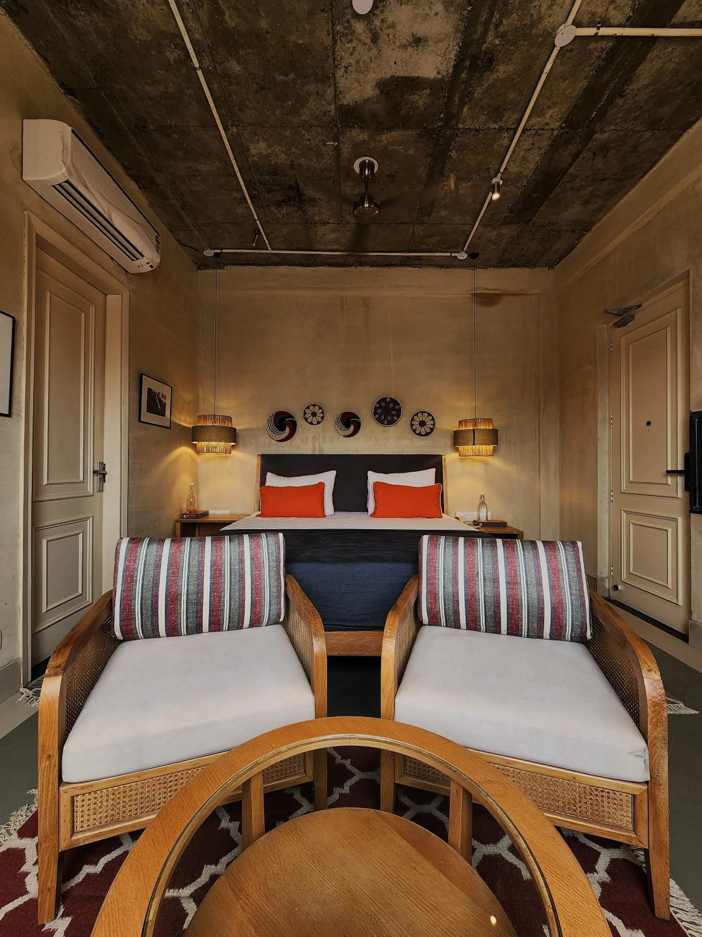 Bed in JHouse near Bhikaji