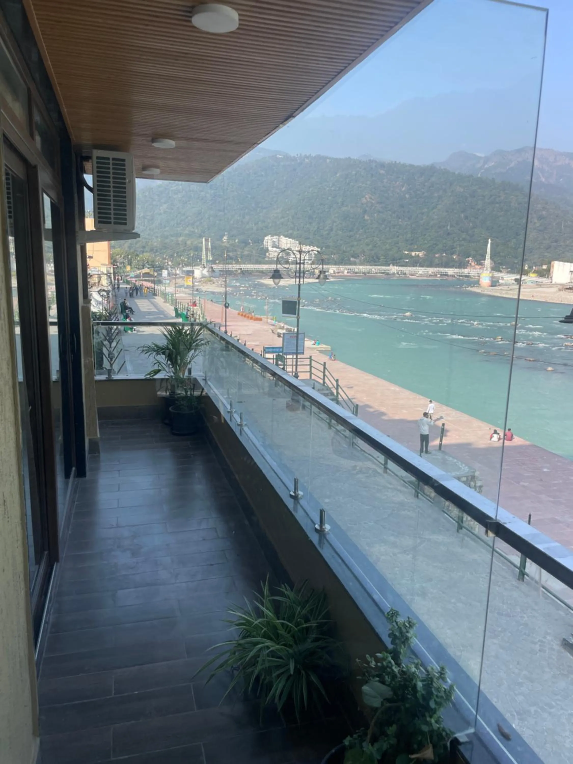 Balcony/Terrace in Maayaa inn by Ganges