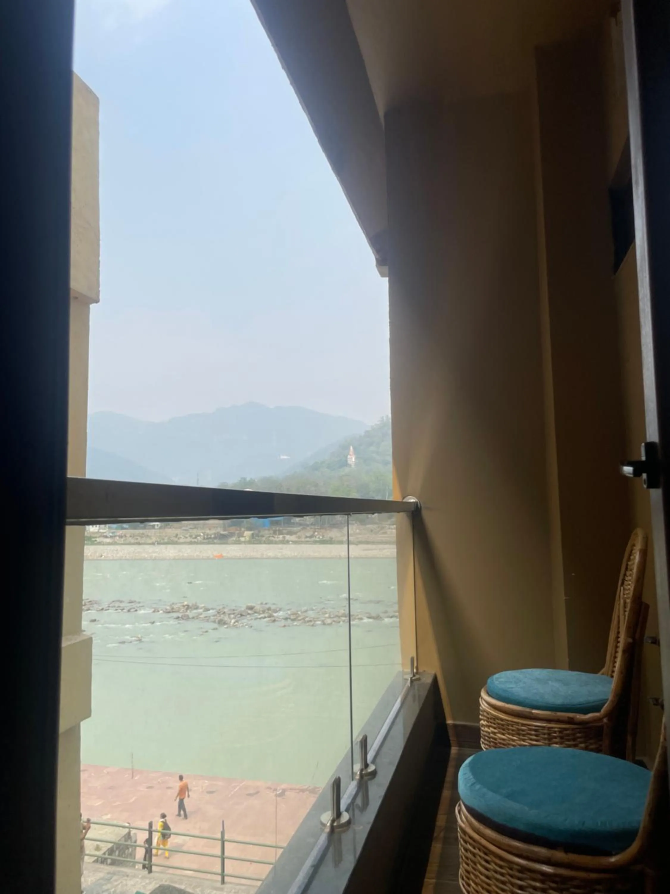 Balcony/Terrace in Maayaa inn by Ganges