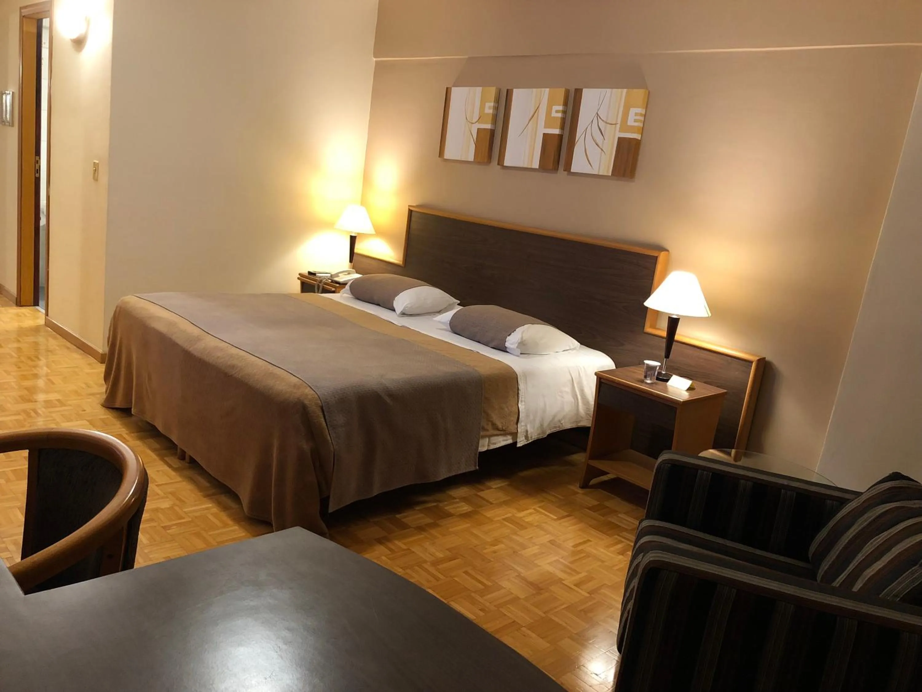 Bed in Gran Continental Hotel Taubaté