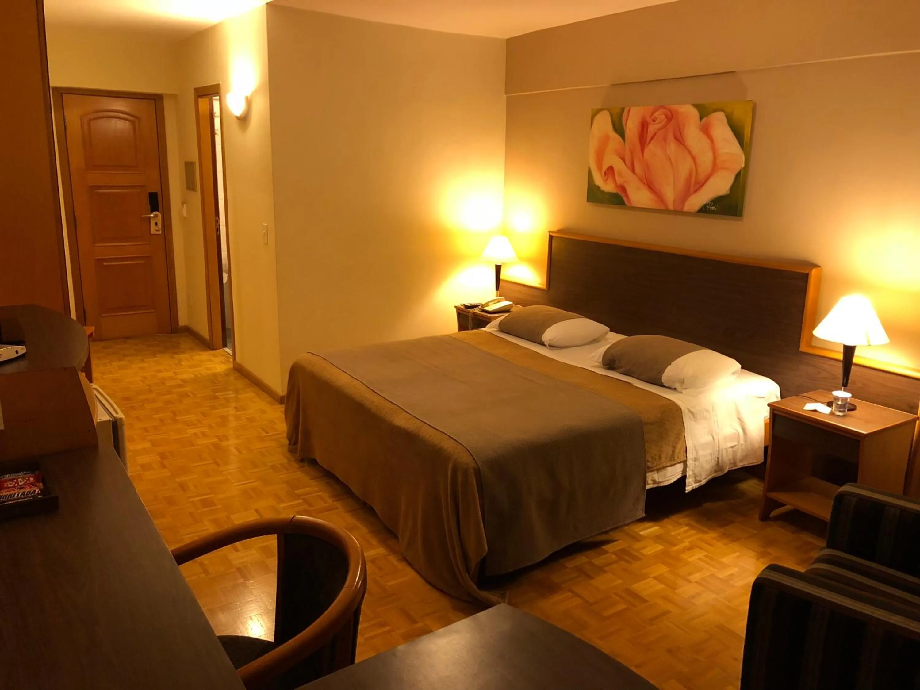 Bed in Gran Continental Hotel Taubaté