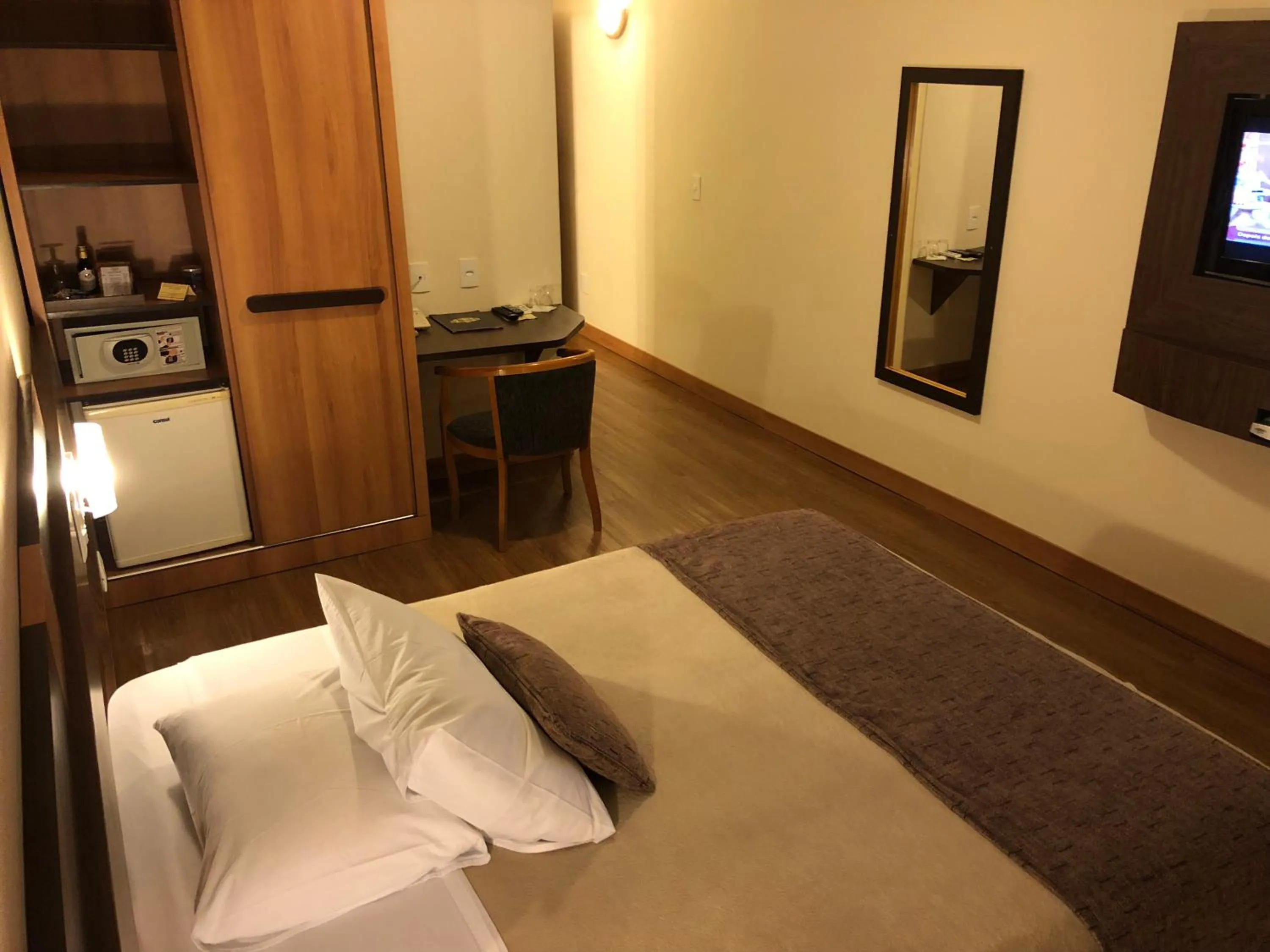 Bed in Gran Continental Hotel Taubaté