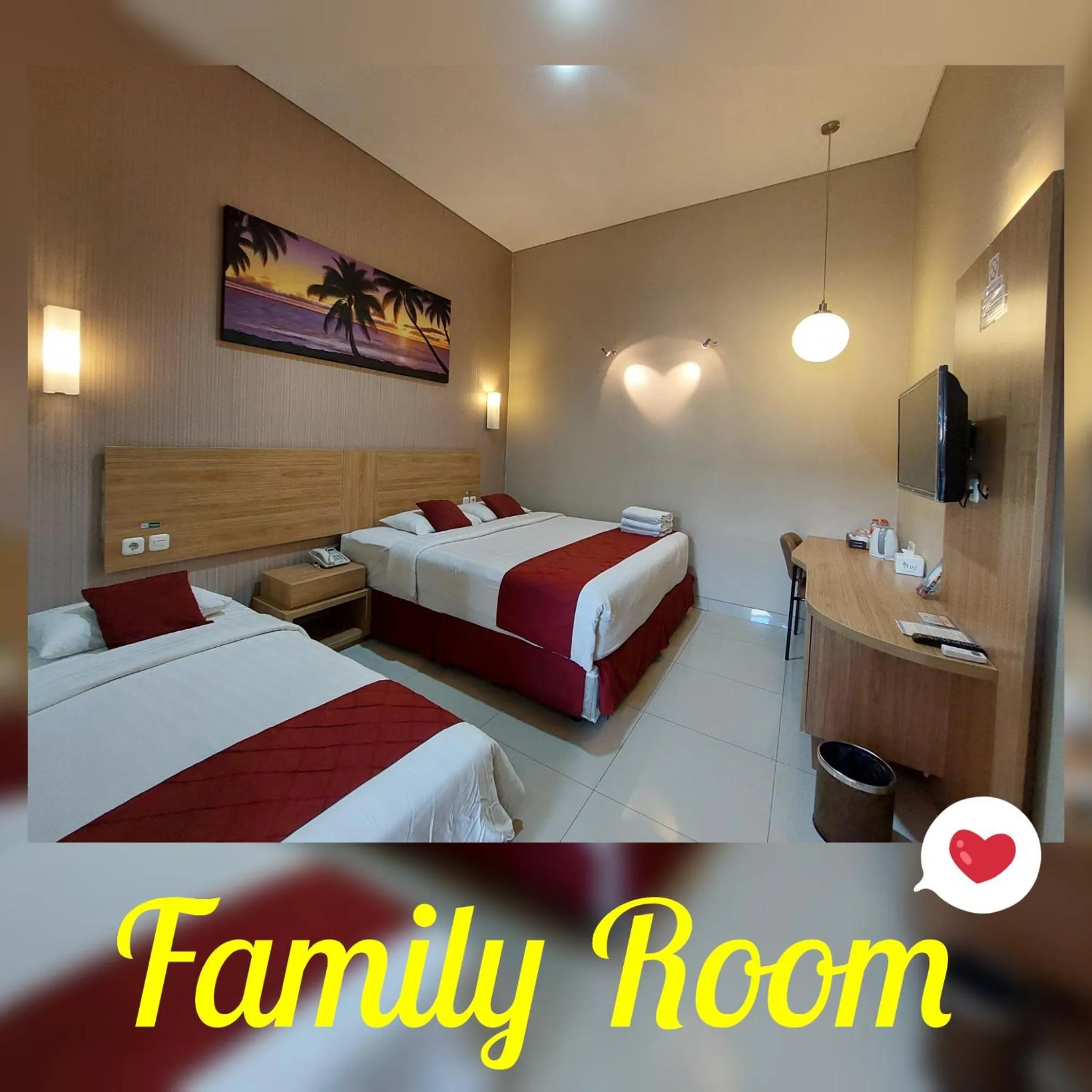 Bed in Sunshine Family Homestay near Terminal 1 Juanda Airport