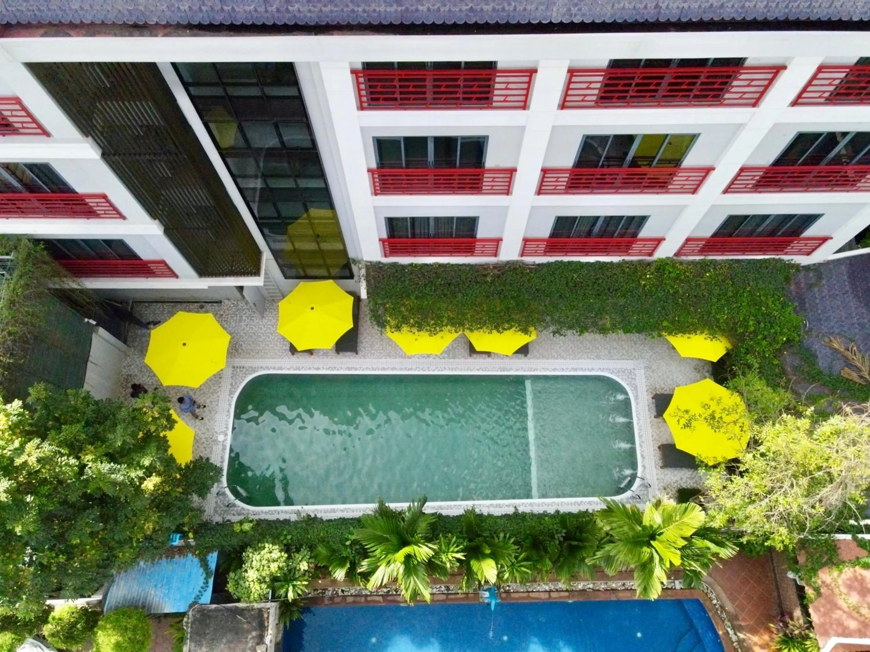 Pool view in Angkor Mansion & Apartment