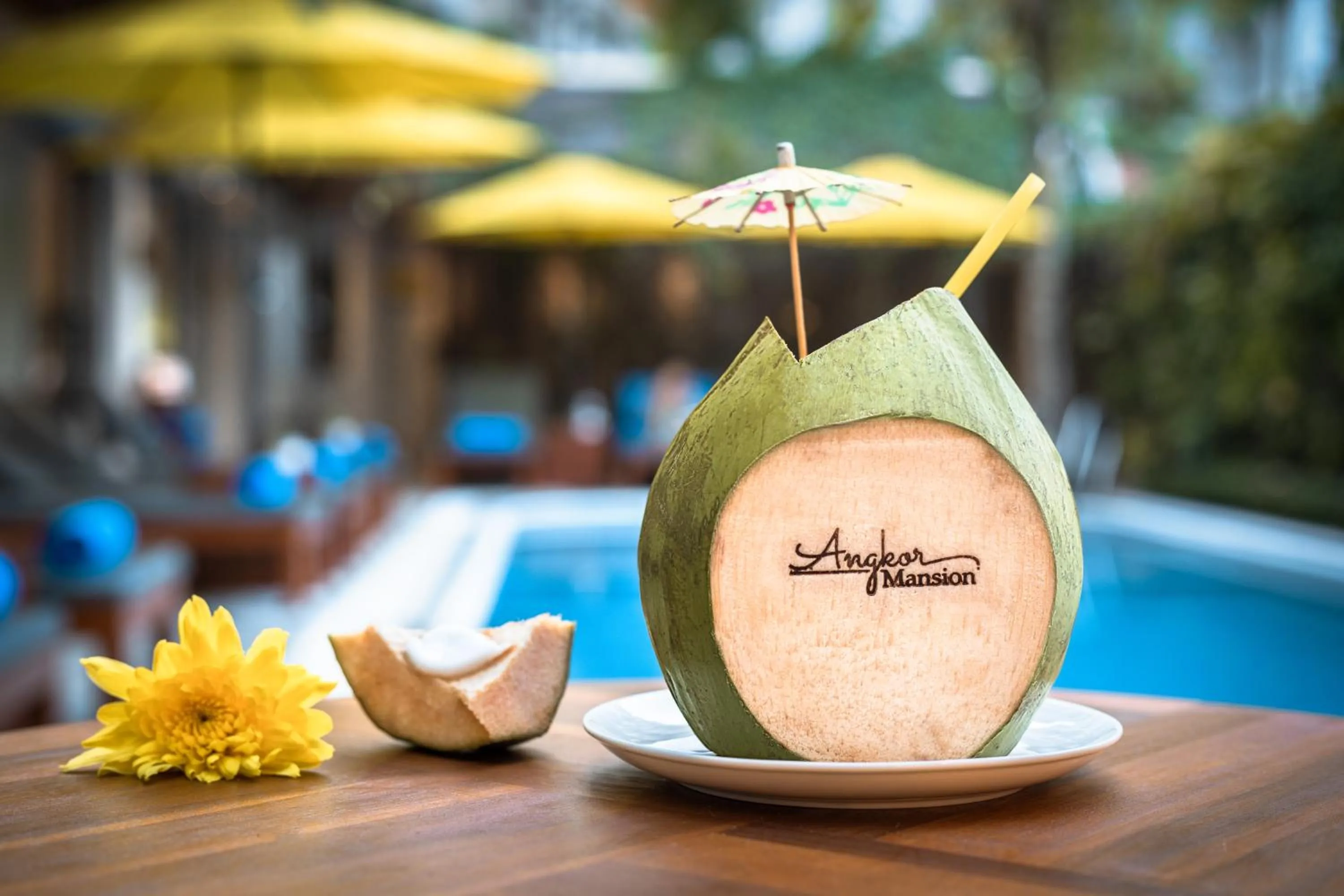 Pool view in Angkor Mansion & Apartment