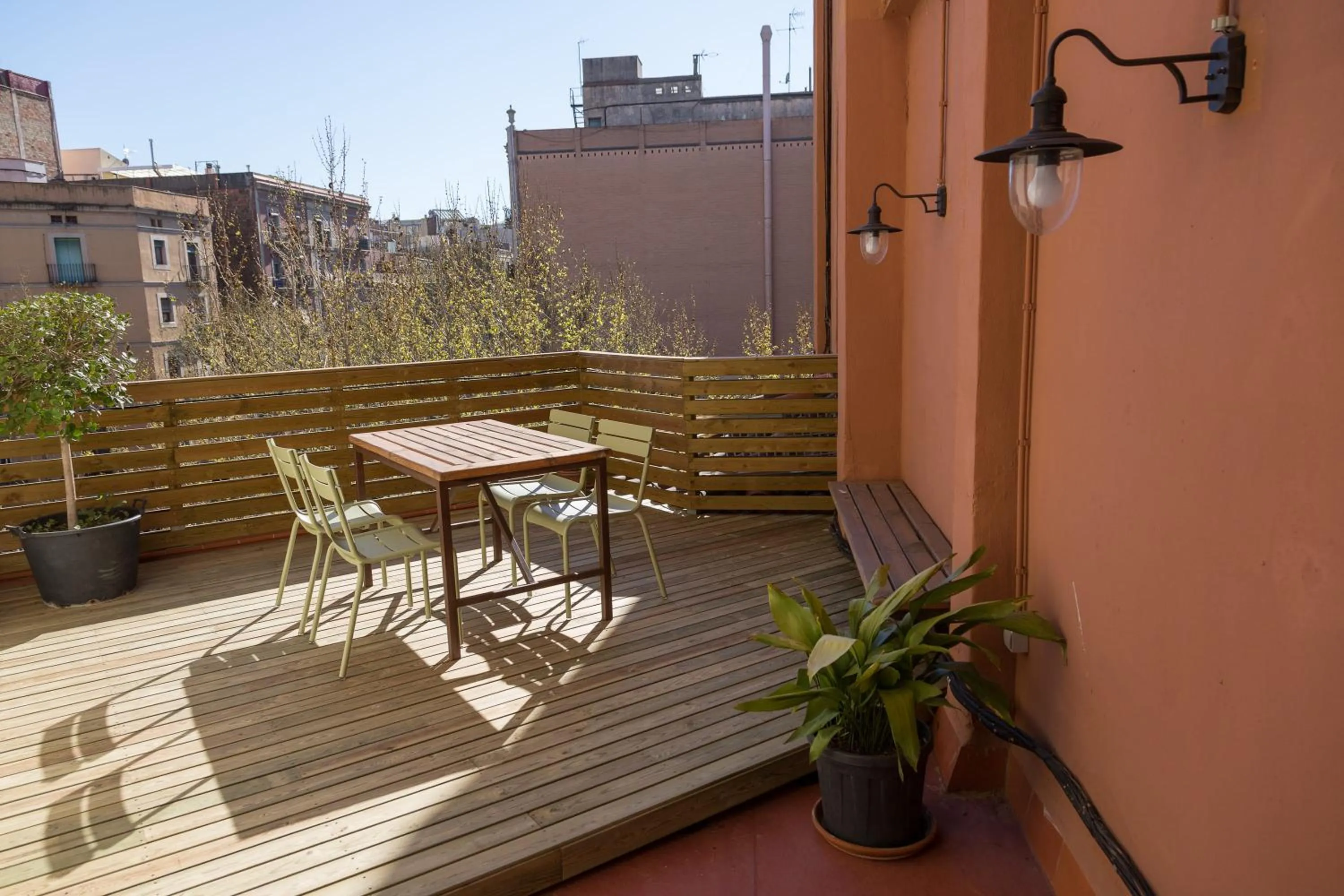 Balcony/Terrace in Weflating Suites Sant Antoni Market