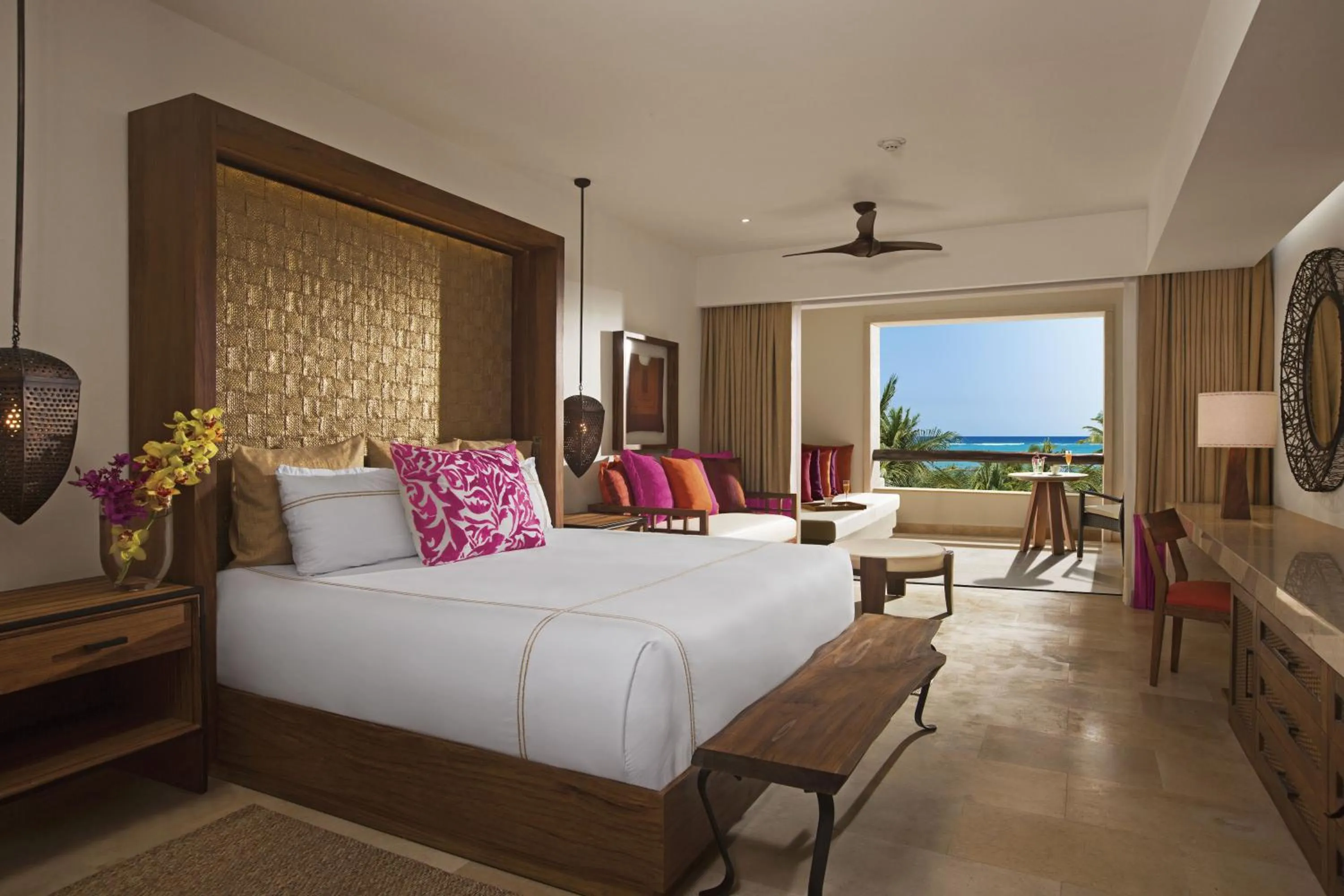 Bedroom, Bed in Secrets Akumal Riviera Maya - Adults Only