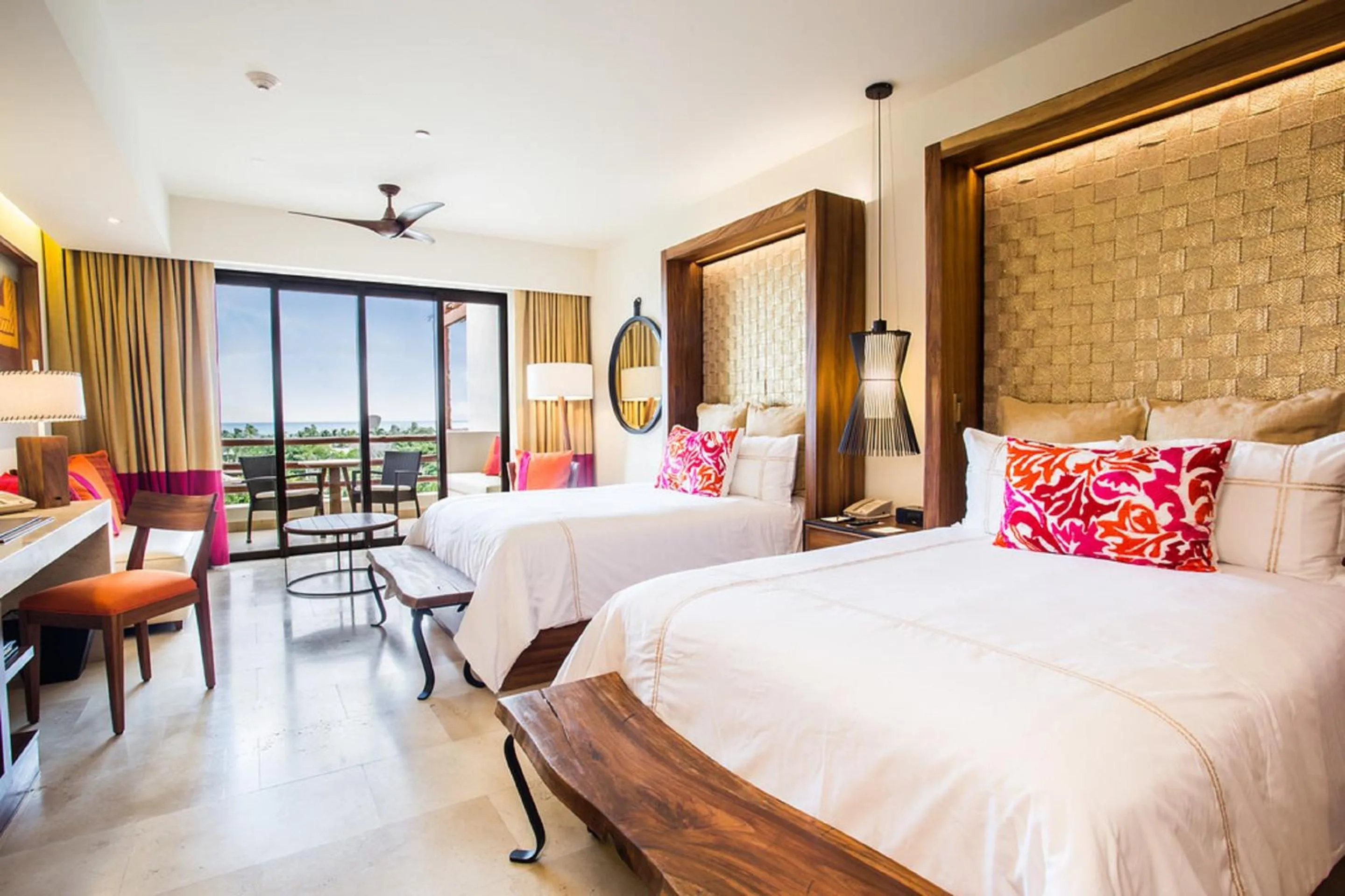 View (from property/room), Bed in Secrets Akumal Riviera Maya - Adults Only