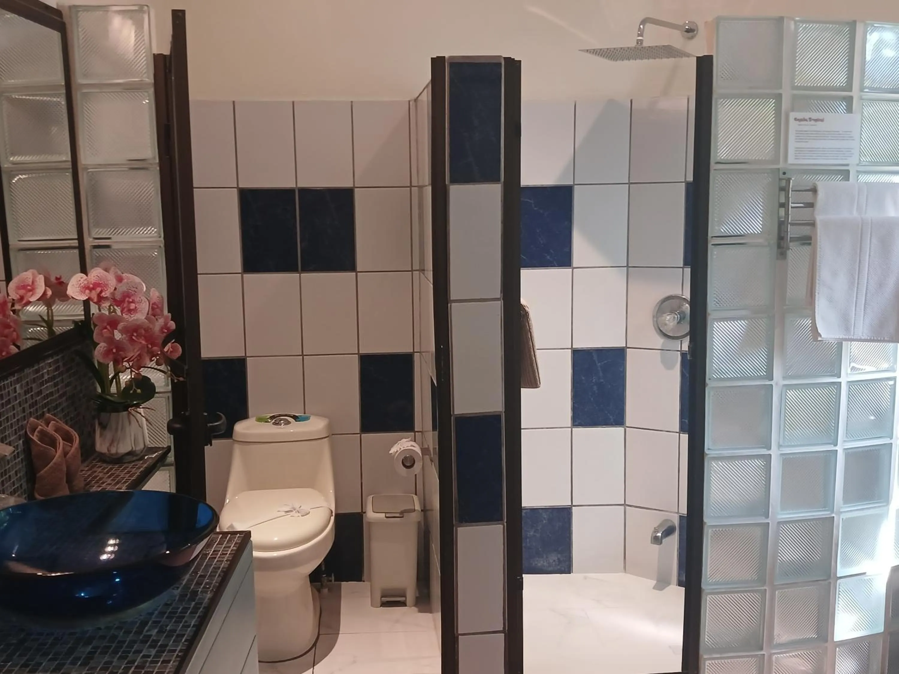 Shower in Coyaba Tropical Elegant Adult Guesthouse