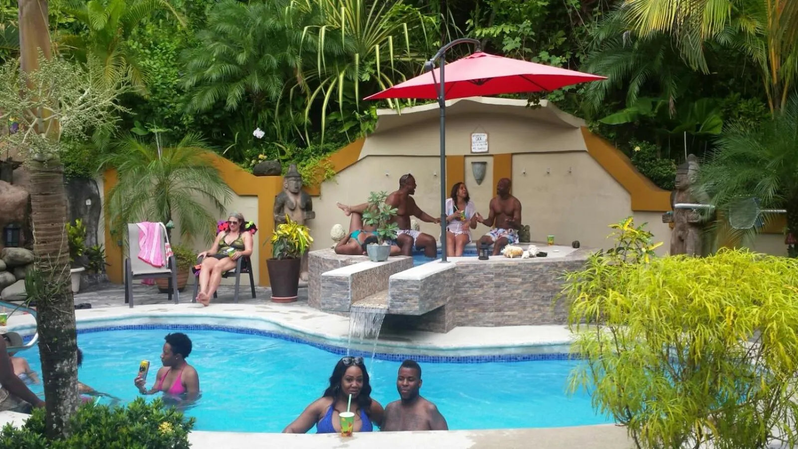 Patio in Coyaba Tropical Elegant Adult Guesthouse