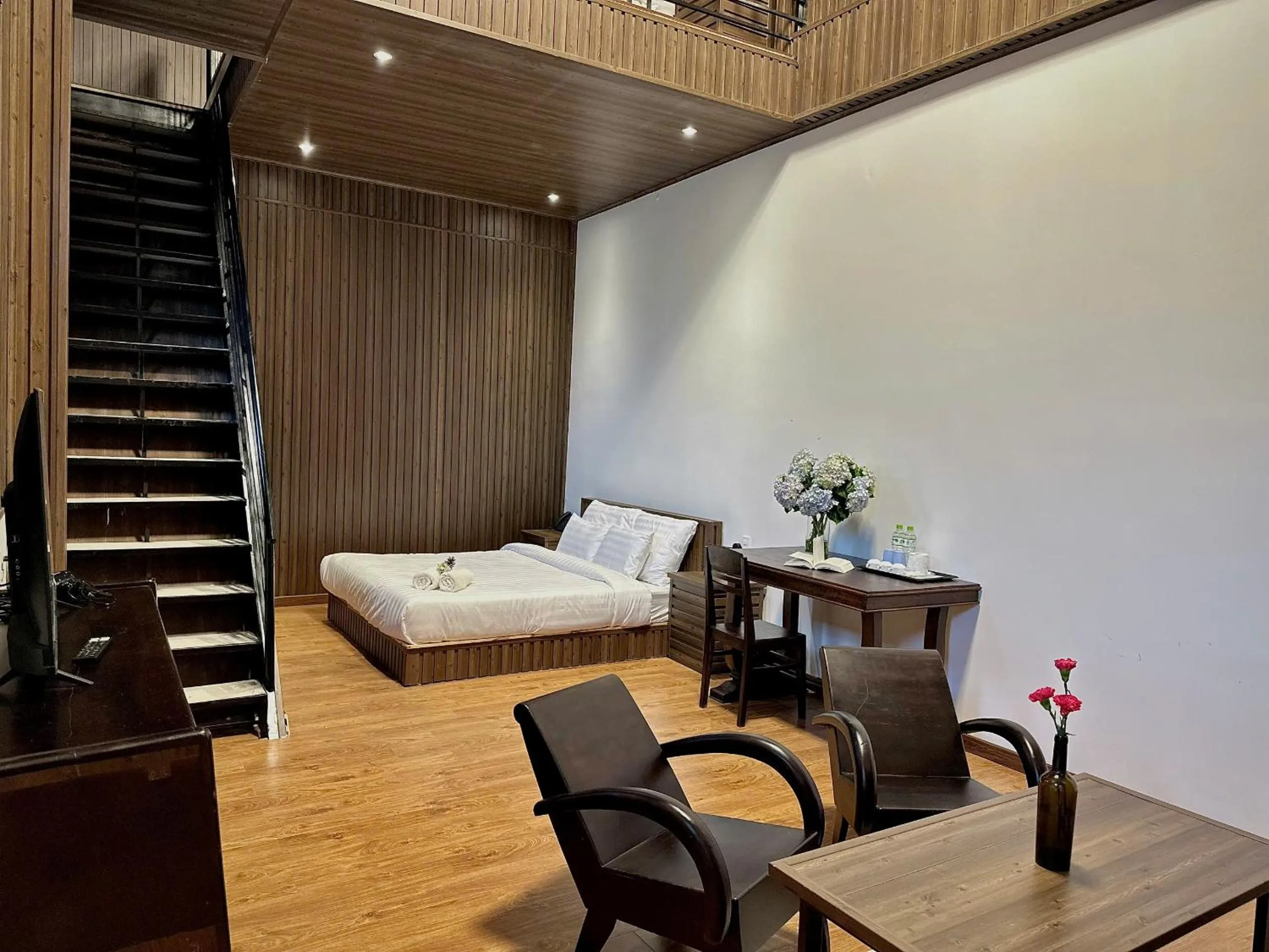 Bed in Moc Nha Minh Hotel Da Lat