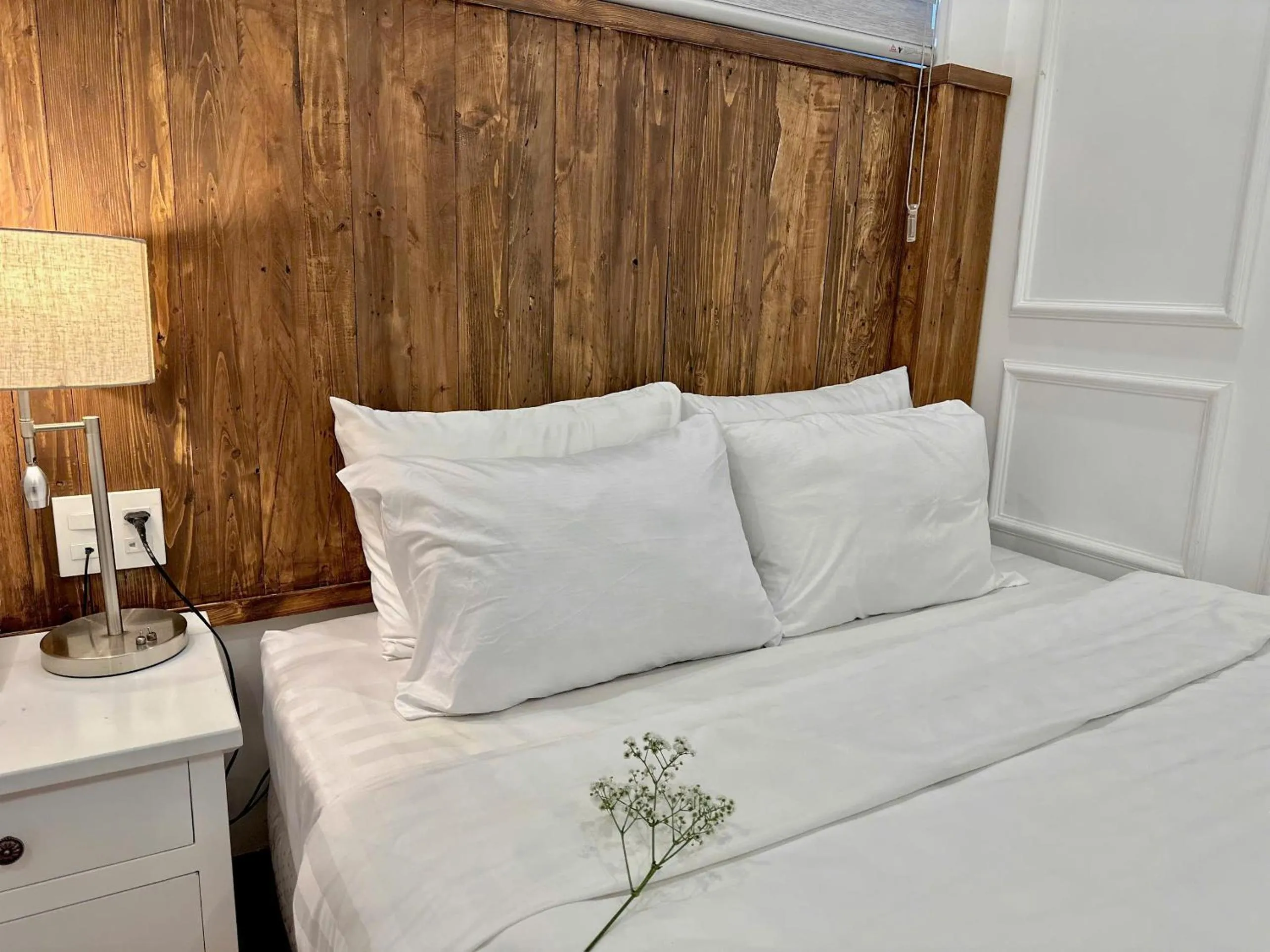 Bed in Moc Nha Minh Hotel Da Lat