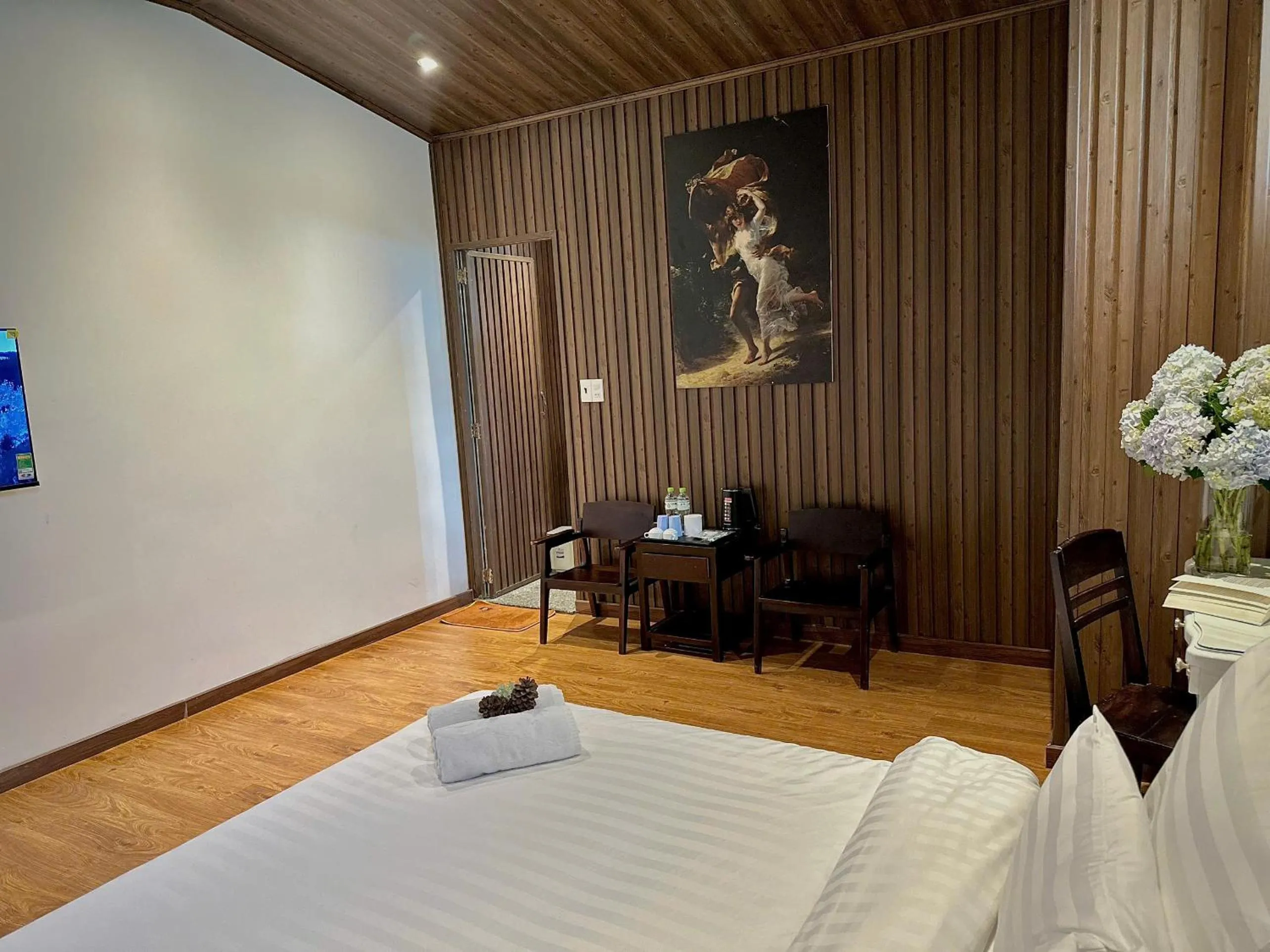 Bed in Moc Nha Minh Hotel Da Lat