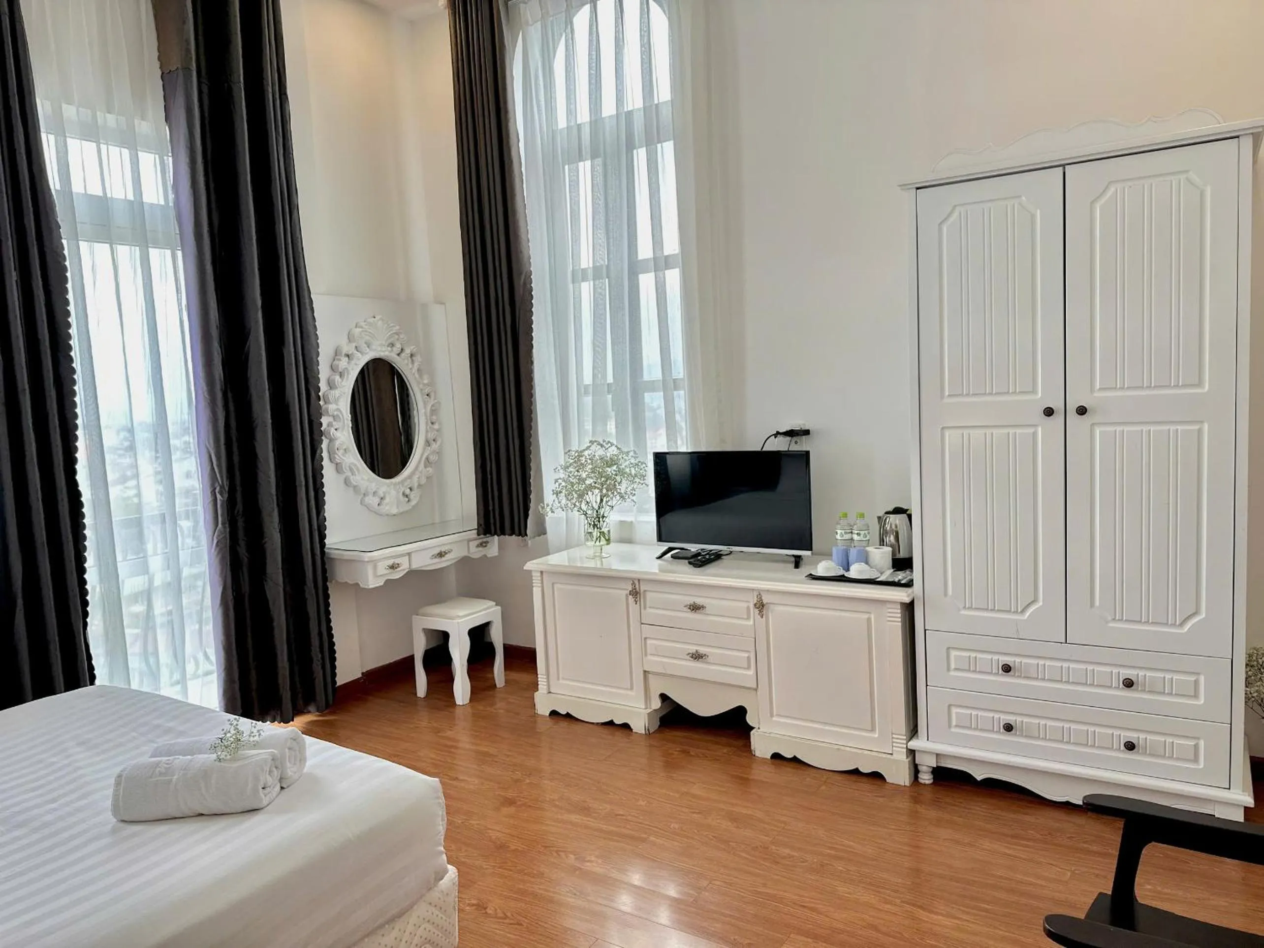 Bed in Moc Nha Minh Hotel Da Lat