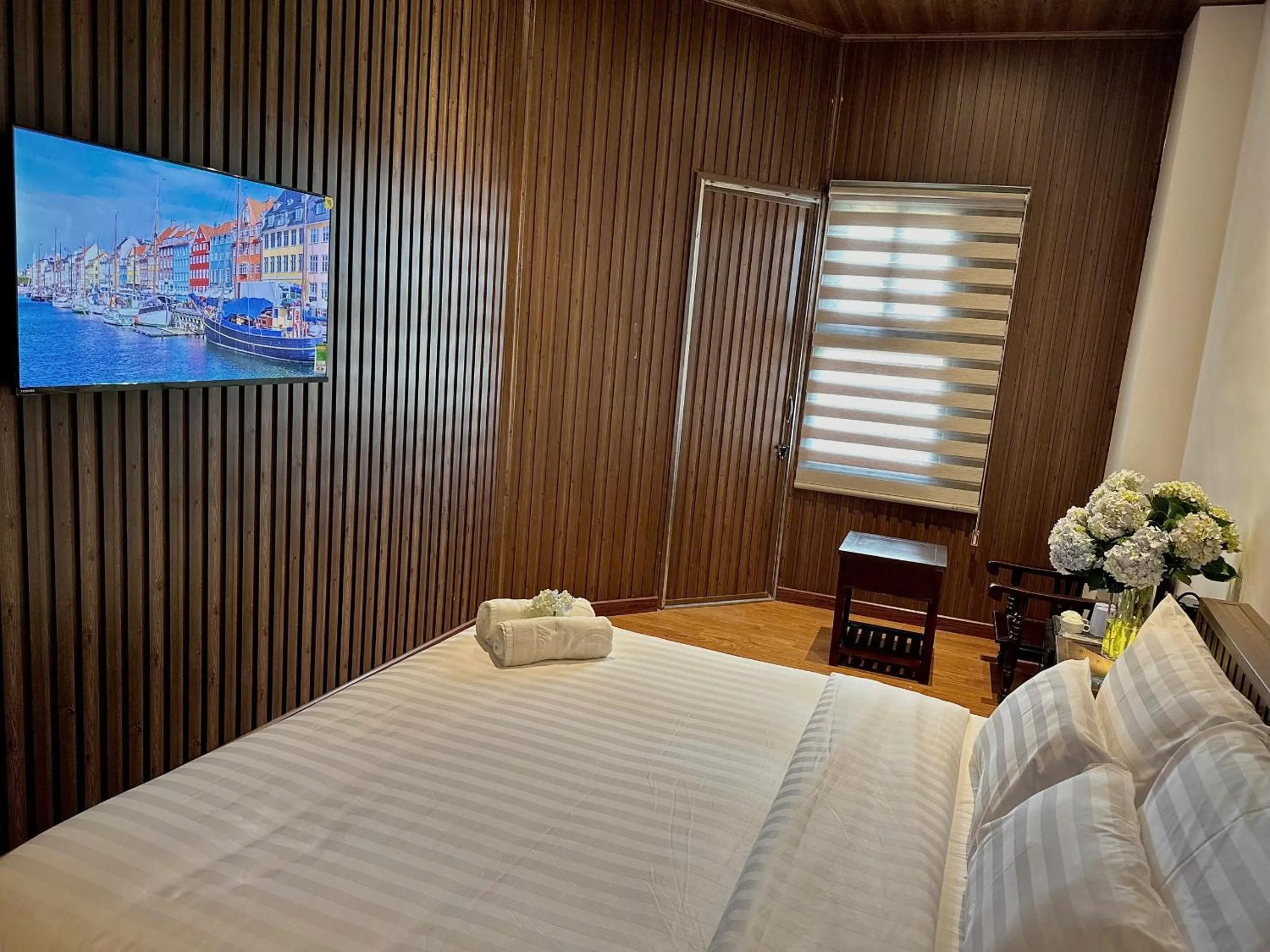 Bed in Moc Nha Minh Hotel Da Lat