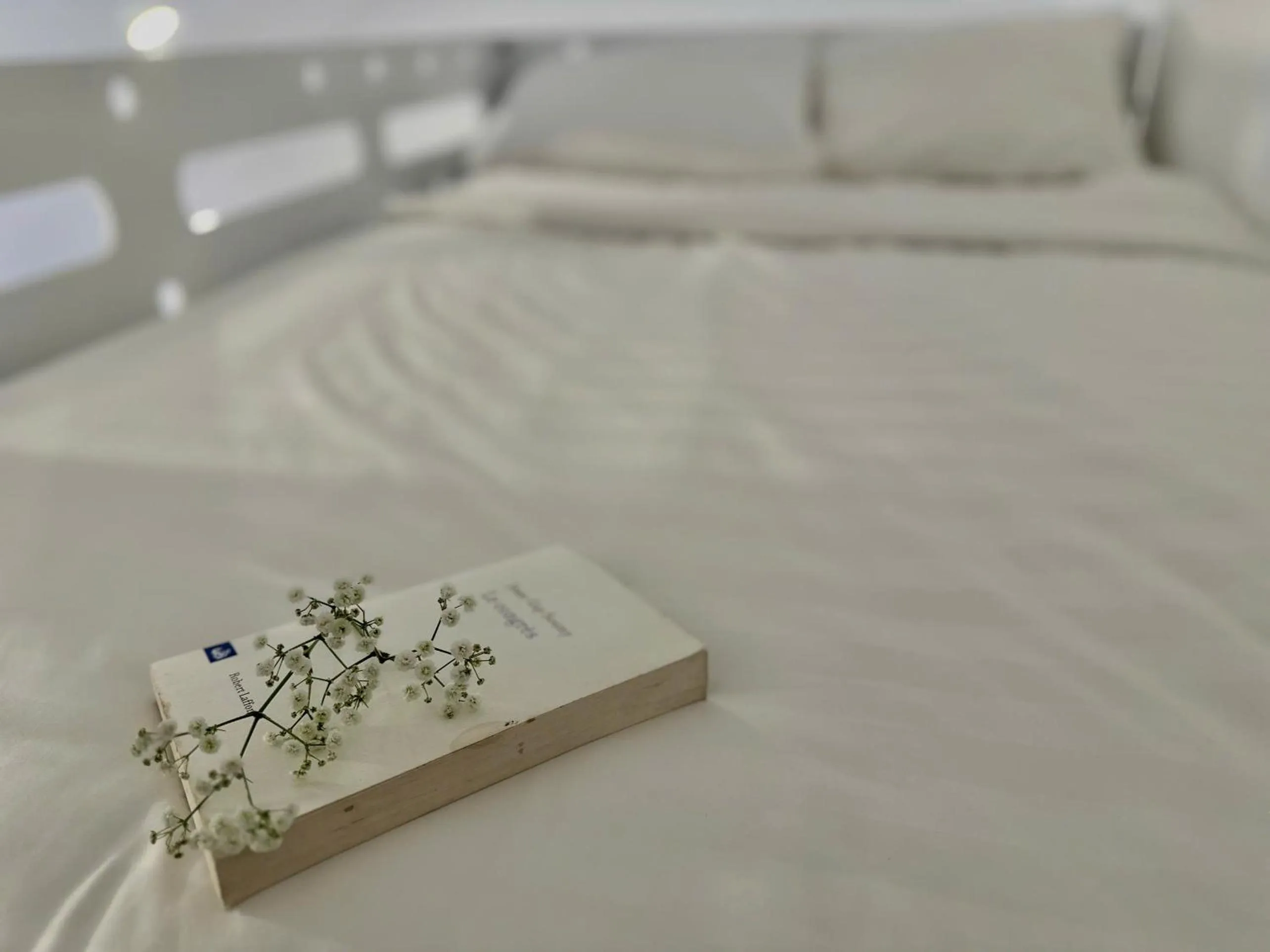 Bed in Moc Nha Minh Hotel Da Lat