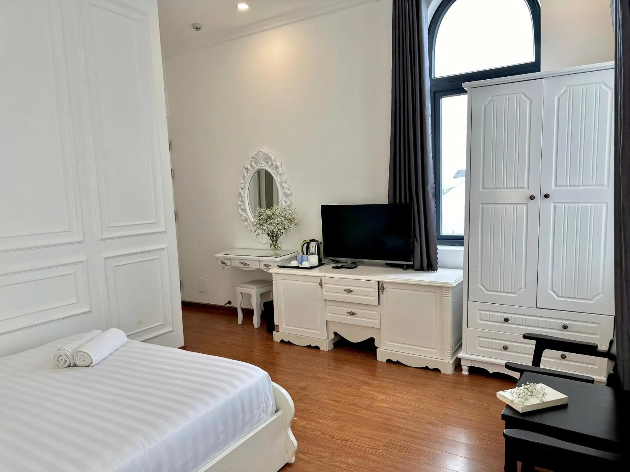 Bed in Moc Nha Minh Hotel Da Lat