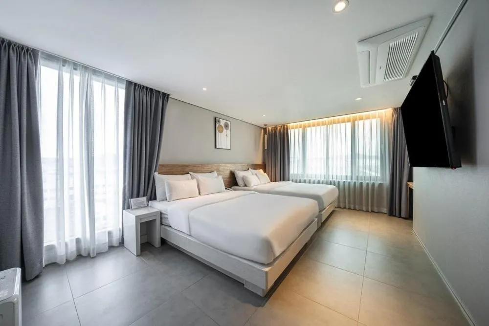 Bed in Andong Case Hotel