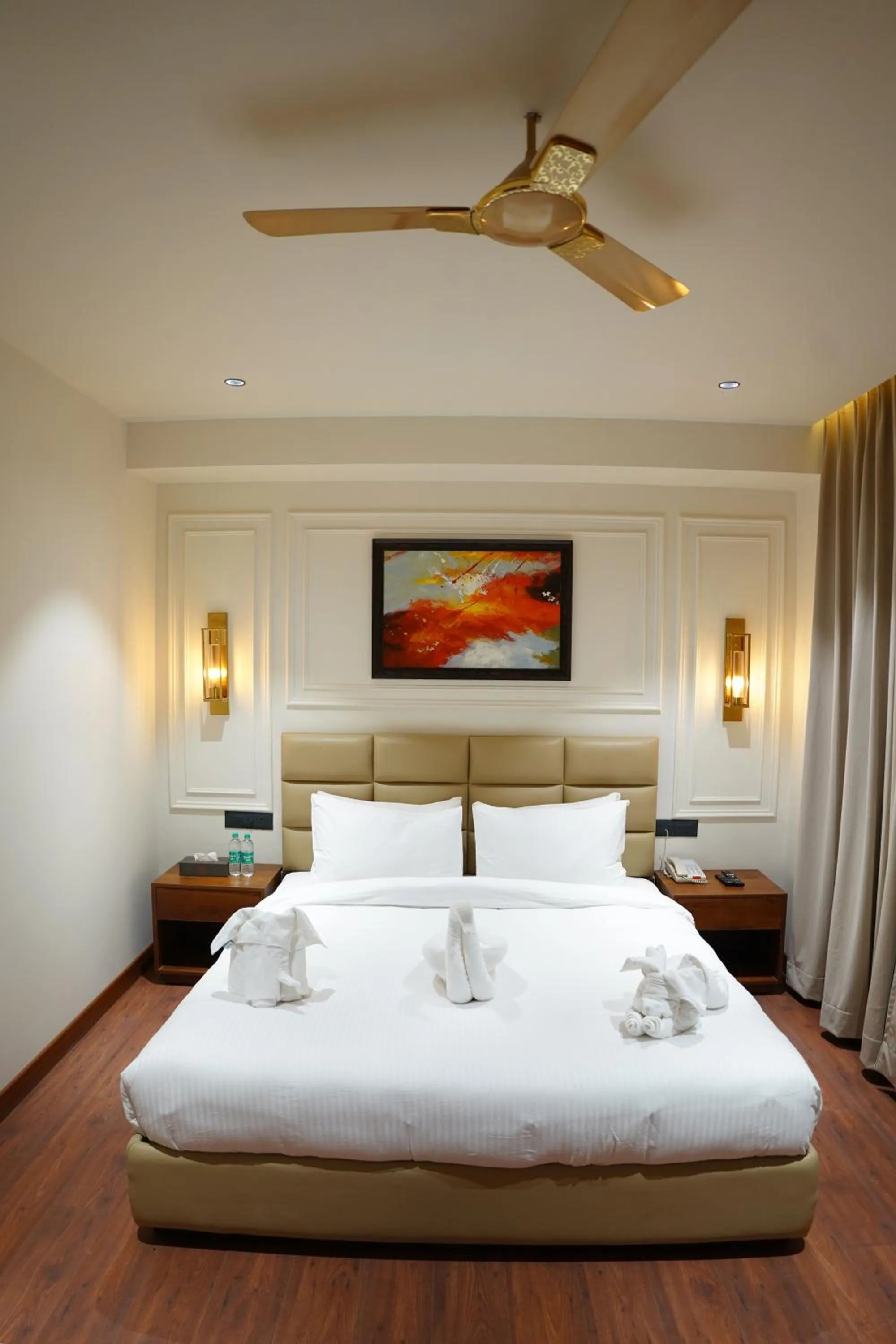 Bed in The Royal Velvet Hotel & Resort